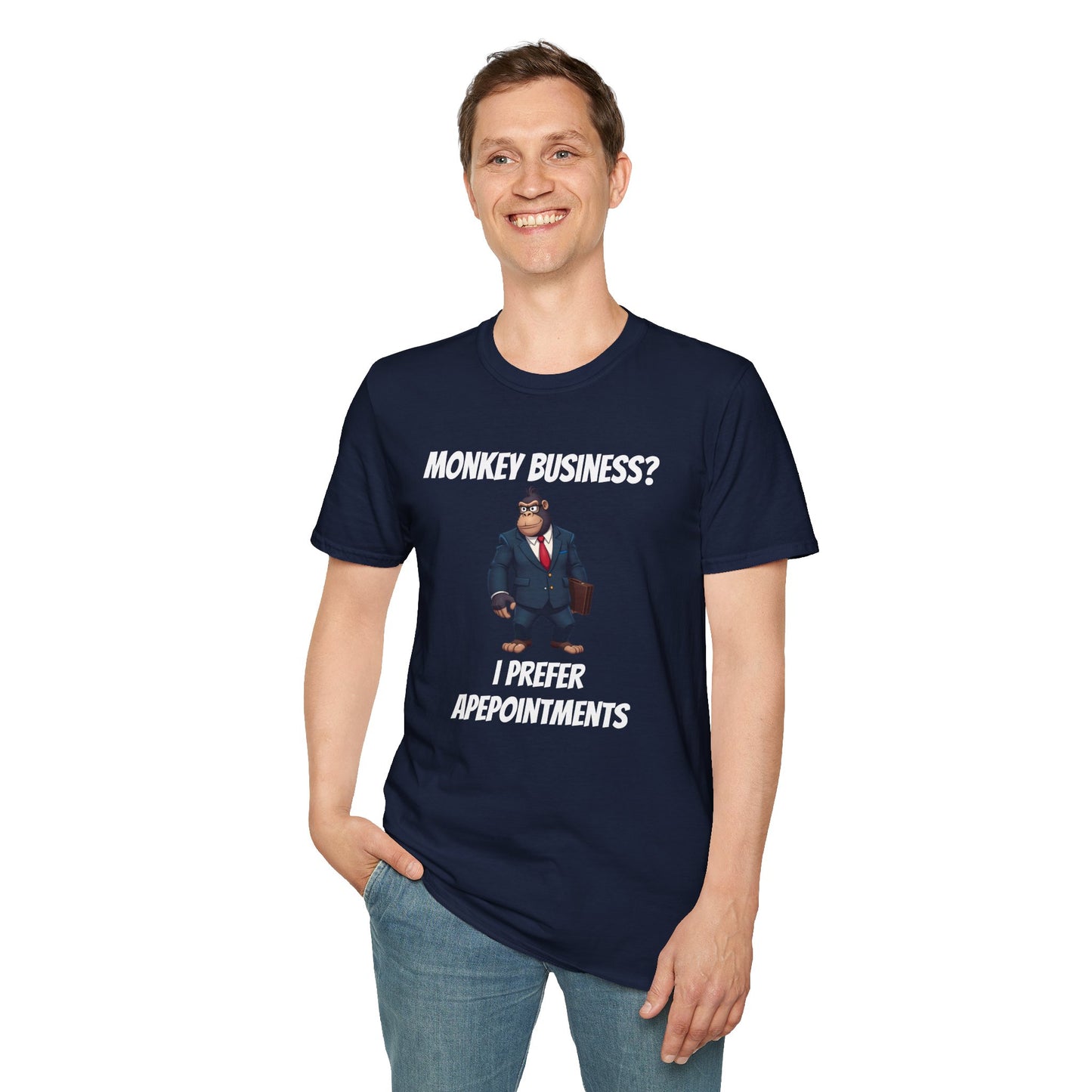 Apeointments Only β Funny Business Gorilla T-Shirt