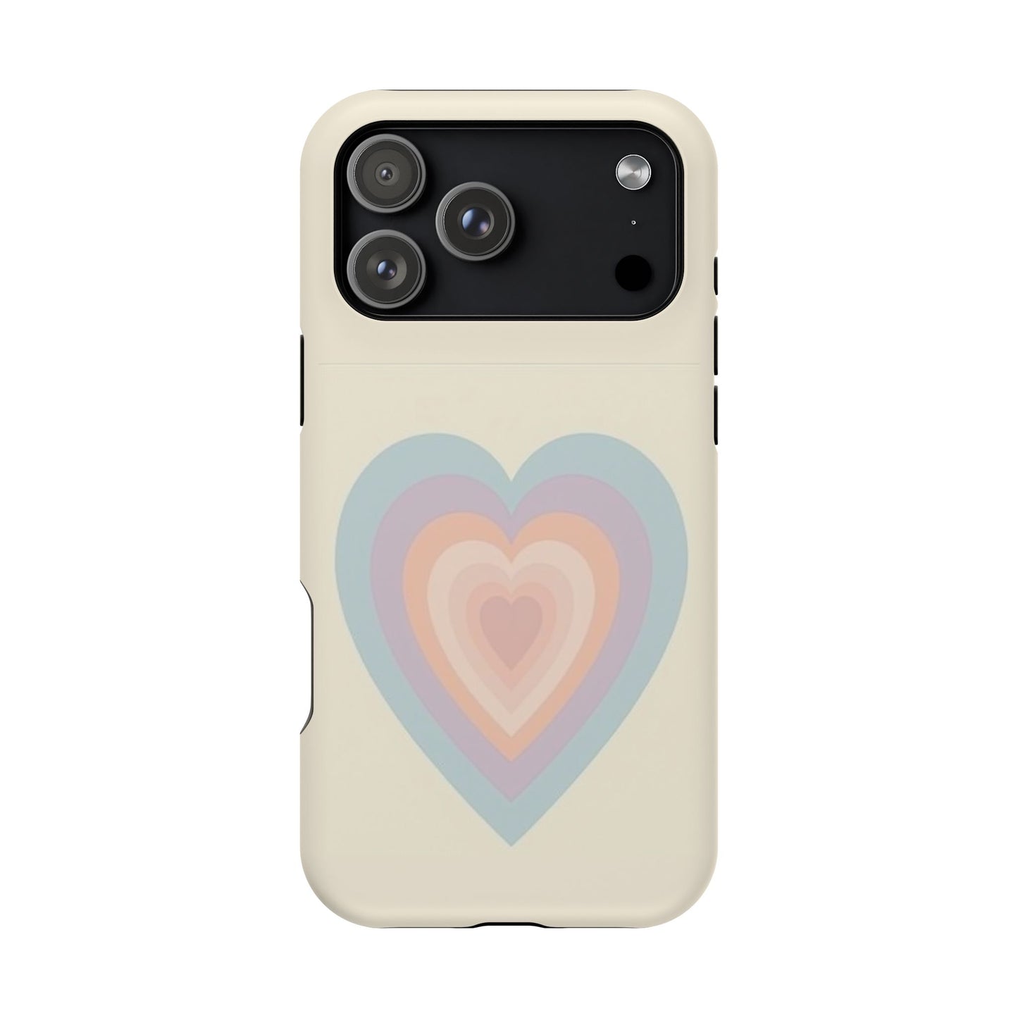 Pastel Heart iPhone Case - Retro Aesthetic Y2K Gift - Cute Phone Accessories