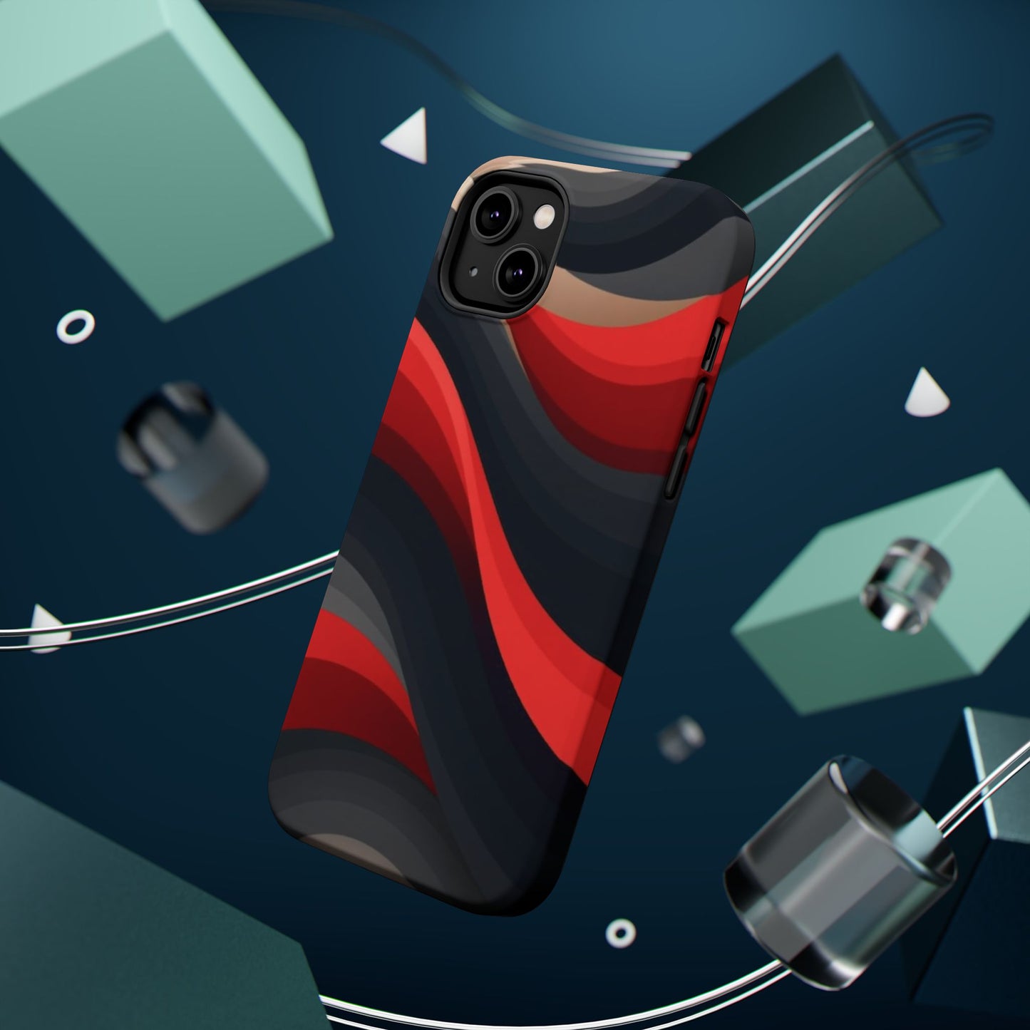 Dynamic Elegance Phone Case - Bold Wave Design | Trendy Aesthetic Gift Idea