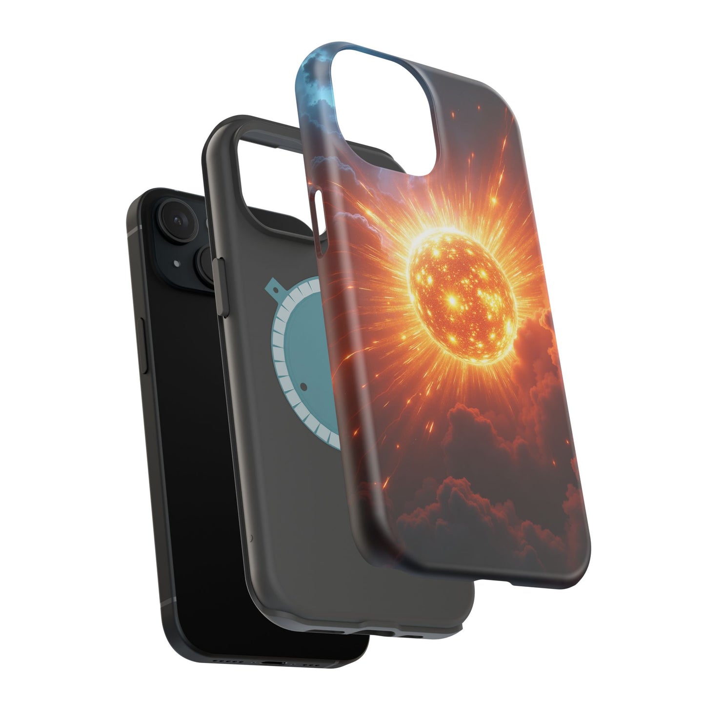 Sun Phone Case - Fiery Starburst iPhone Cover - Astronomy Gift for Him/Her