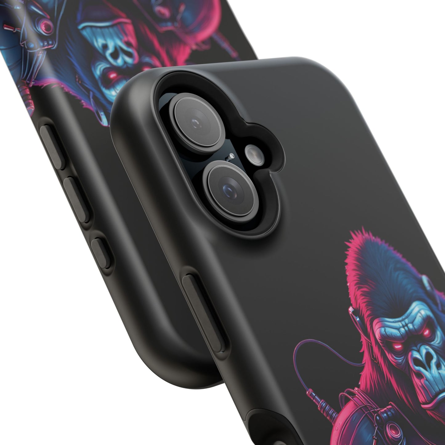 Cyber Primal Phone Case – Neon Power, Gorilla Strength