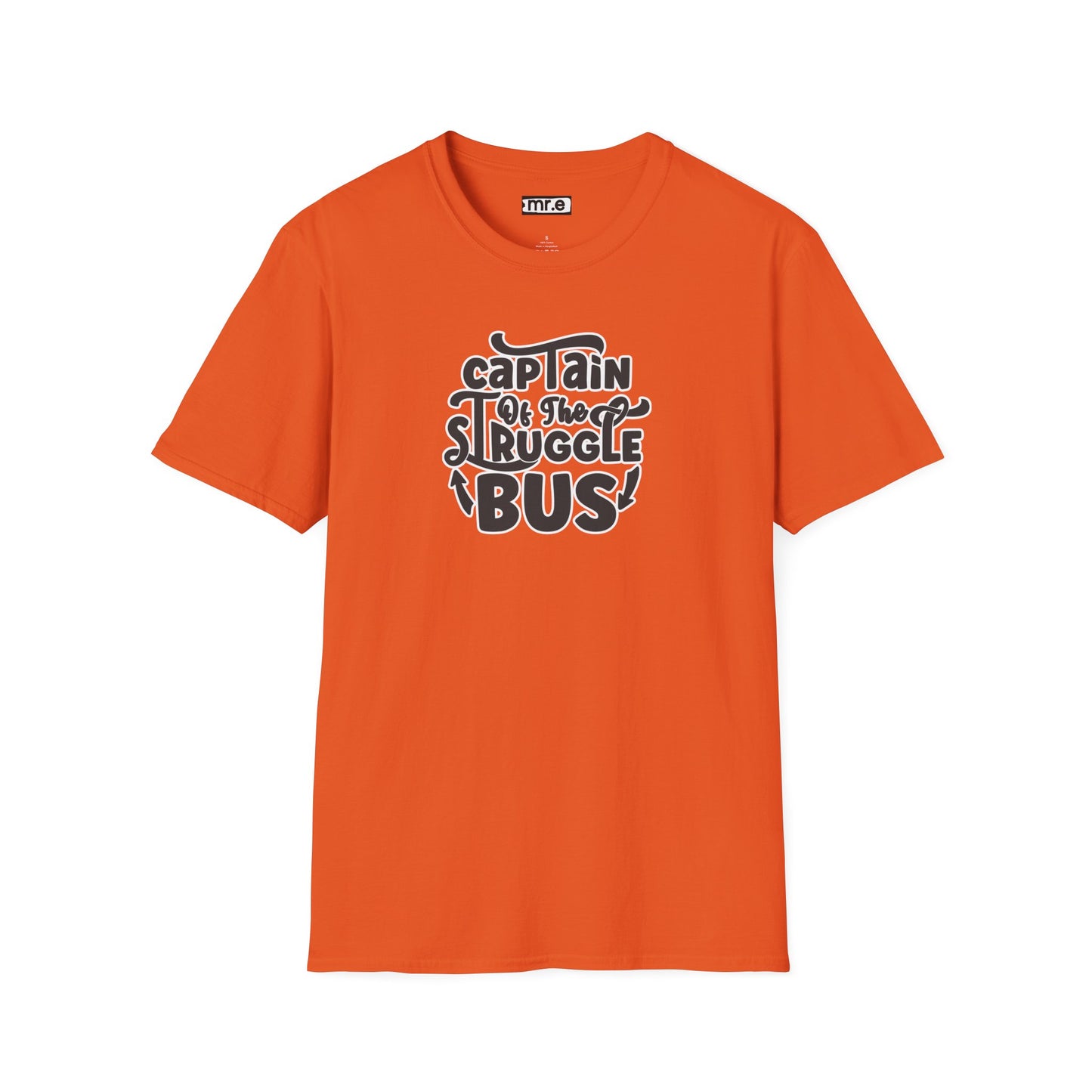 "Captain of the Struggle Bus" Funny & Relatable T-Shirt β Ironic Confidence Tee for the Overwhelmed, Charming, and Still Going Strong