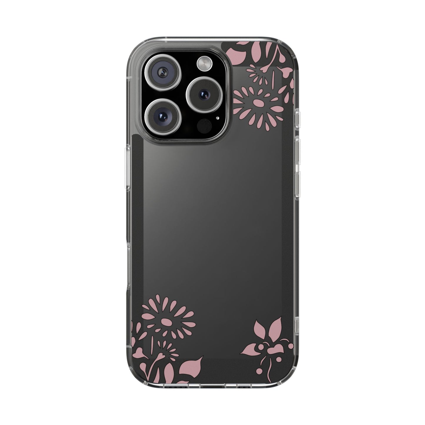 Elegant Floral Clear Phone Case β Minimalist Chic Protection