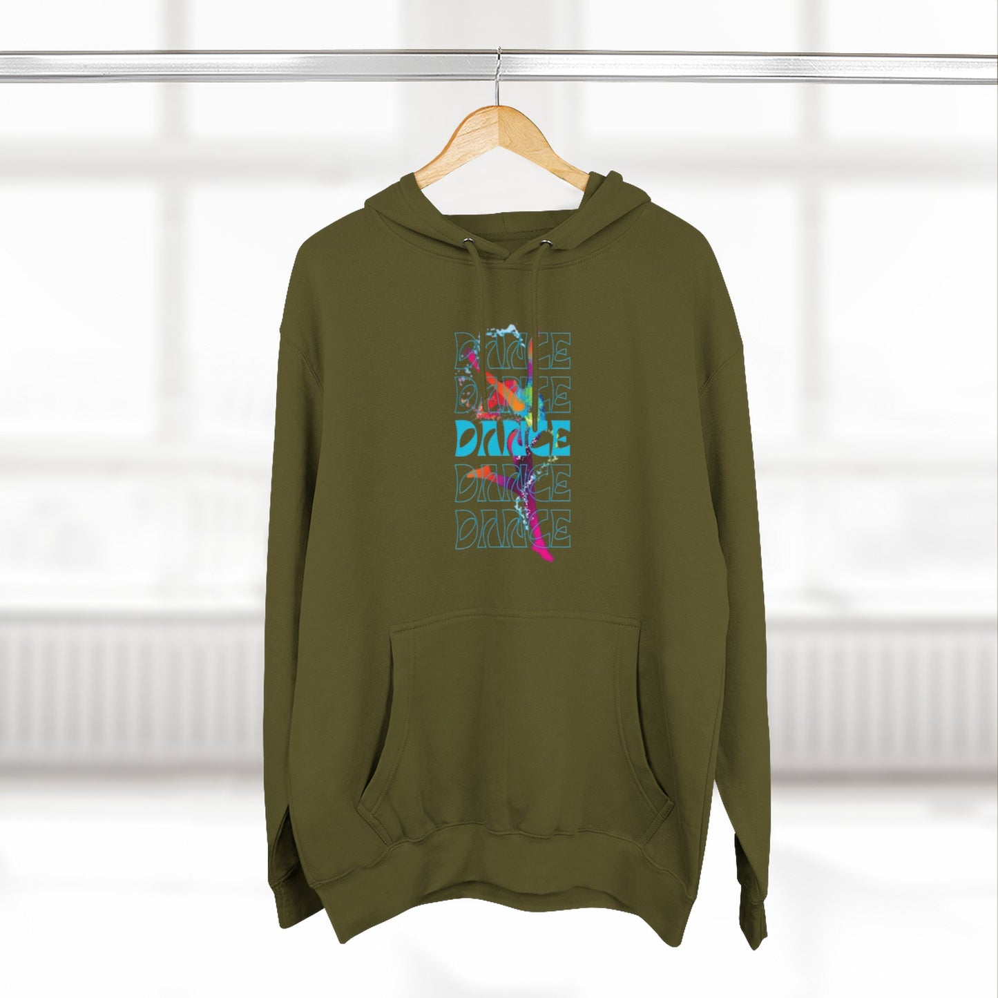 “Dance Dance Dance” Graphic Pullover, Motivational Dancer Gift, Dance Moms Inspired Apparel, Cozy Unisex Hoodie