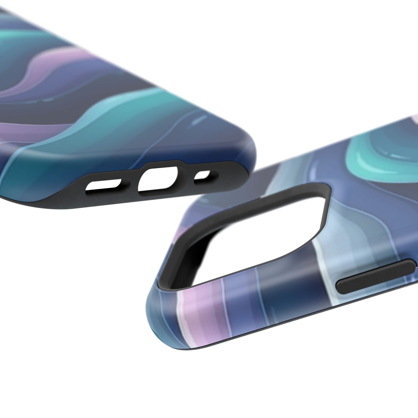 Blue Wave Phone Case - Aesthetic iPhone Case | Dark Moody Gradient Design | Gifts for Her | Unique Art Print