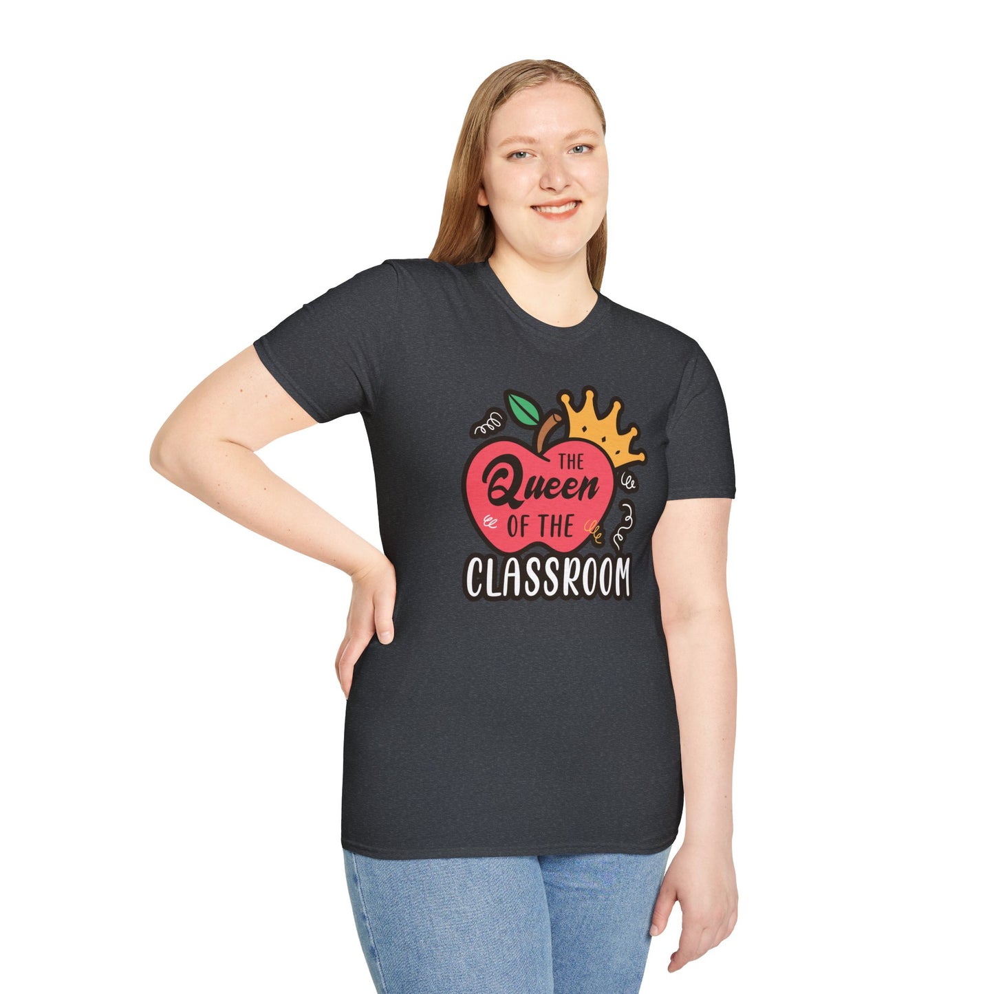 Teacher Shirt - Queen of the Classroom Tee, Gift for Teachers, Appreciation Gift, Cute Educator Graphic Top, Back to School Outfit