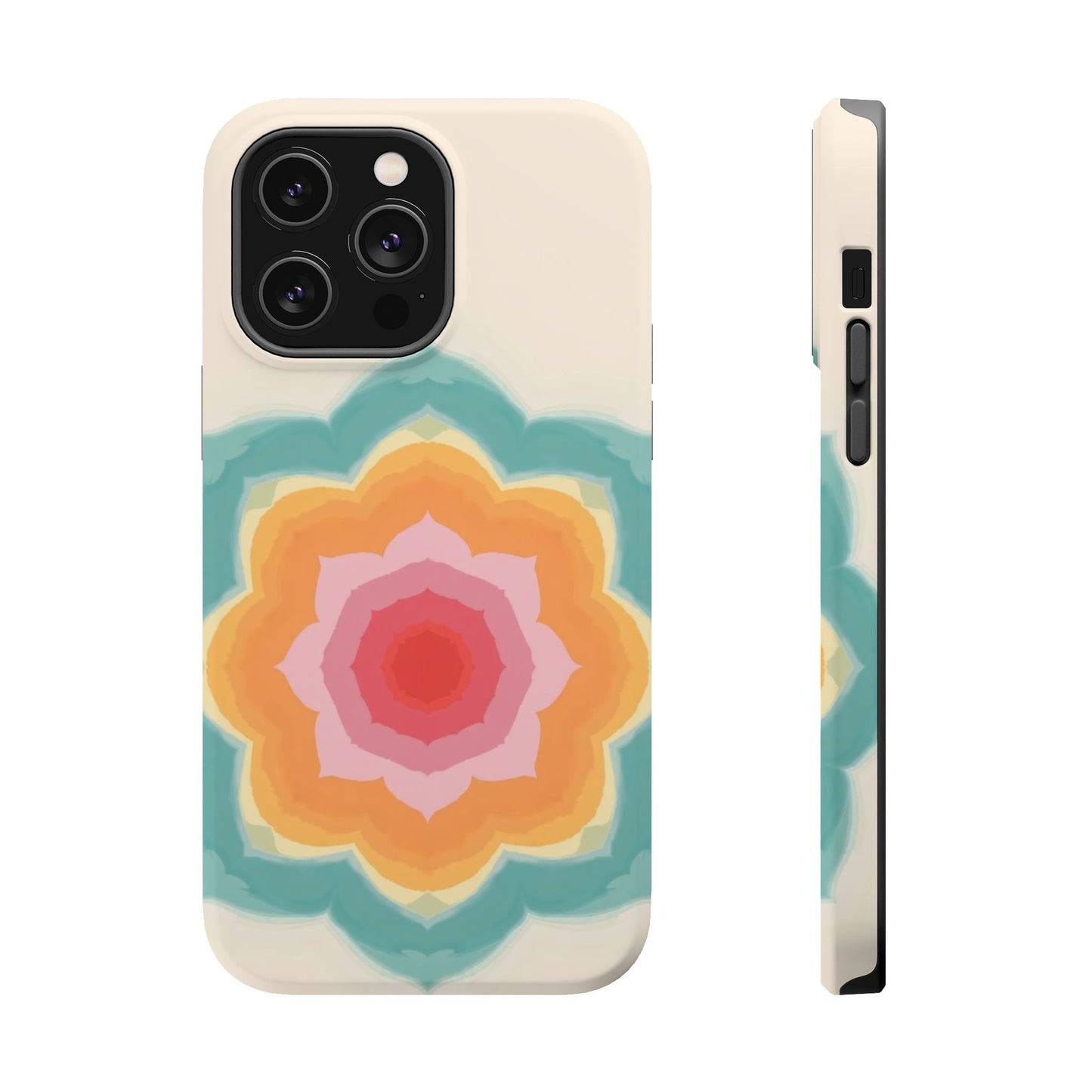 Floral Bloom iPhone Case - Retro Flower Power Design, Aesthetic Gift Idea
