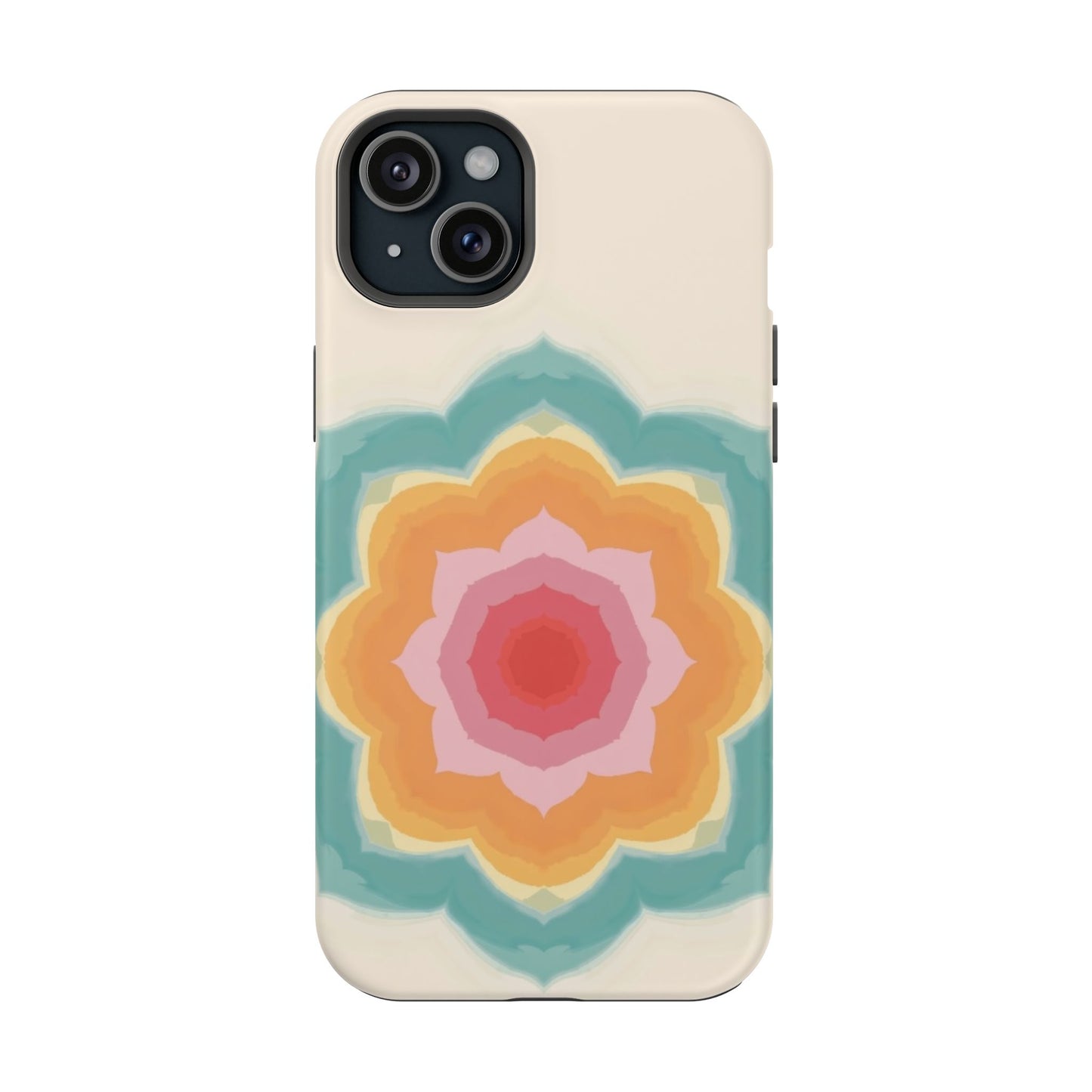 Floral Bloom iPhone Case - Retro Flower Power Design, Aesthetic Gift Idea