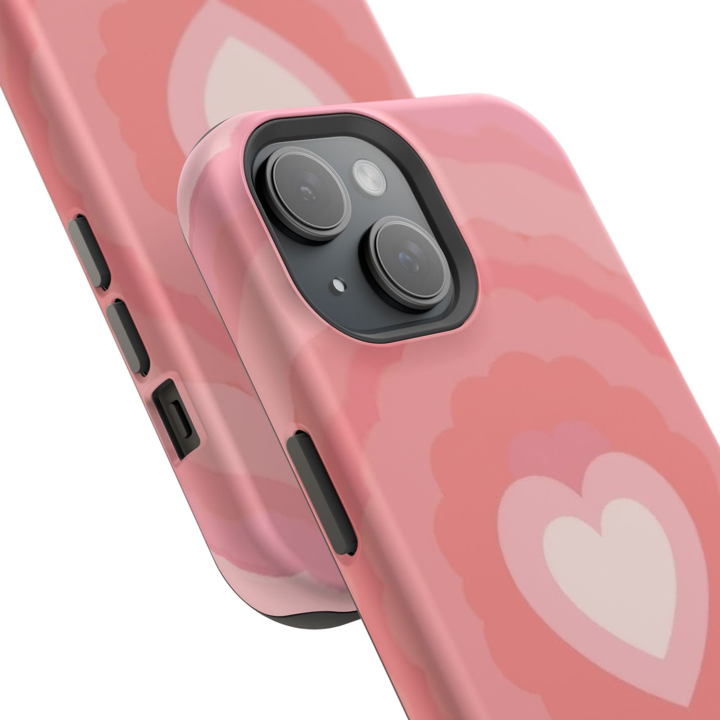 Heart Ripple iPhone Case - Cute Pink Aesthetic - Kawaii Gift for Her