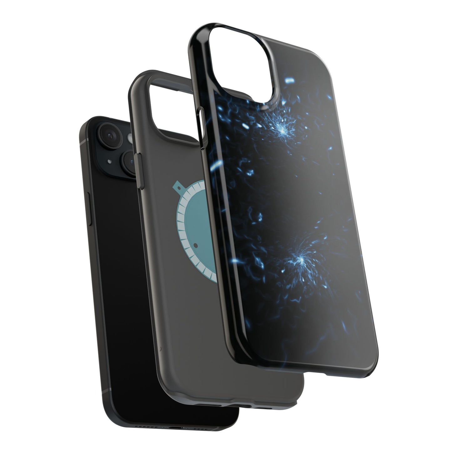 Galaxy Phone Case - Aesthetic iPhone Case | Blue Abstract Energy Design | Gifts for Him/Her | Sci-Fi Tech Vibes