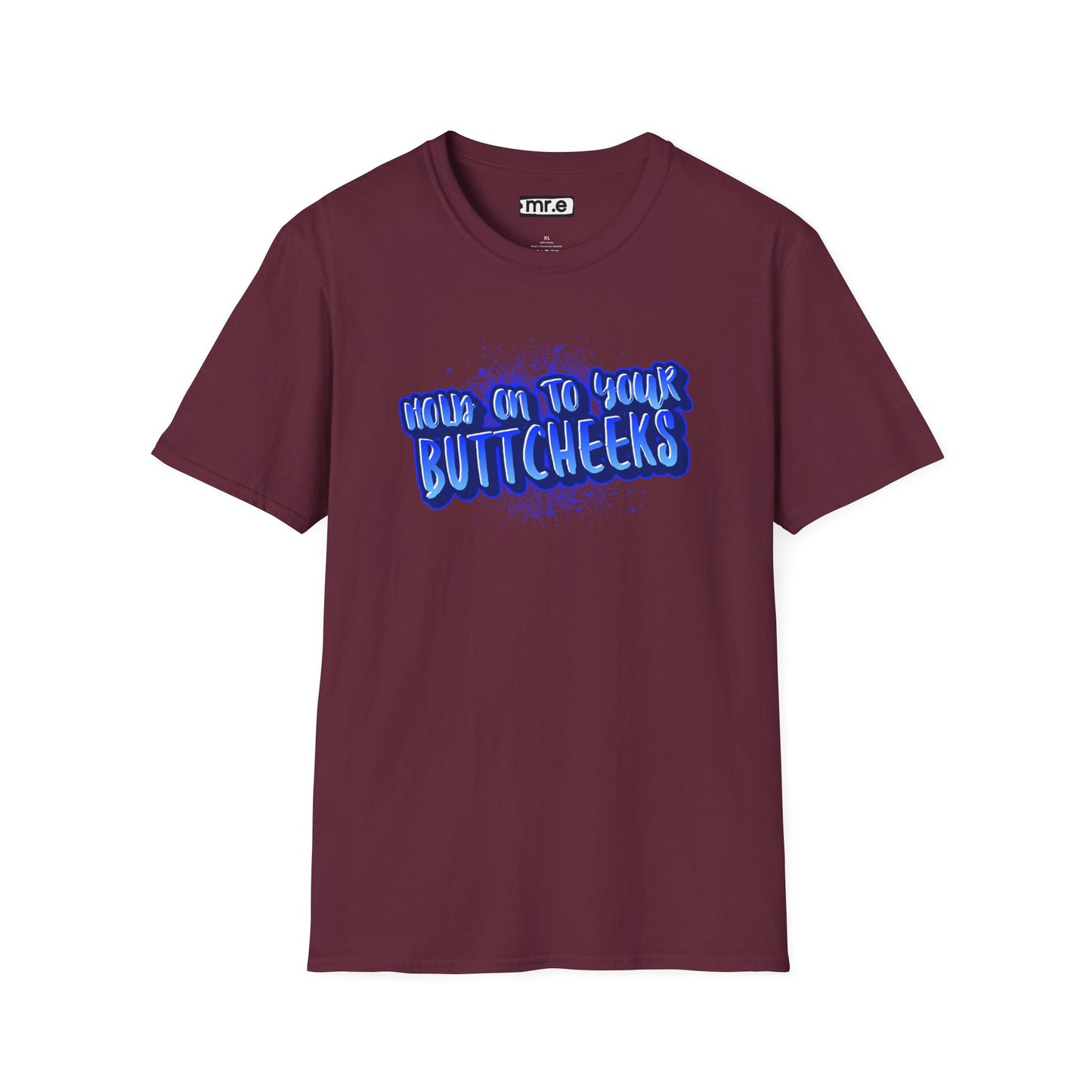 'Hold On To Your Buttcheeks' - Humorous Unisex Lightweight Cotton T-Shirt