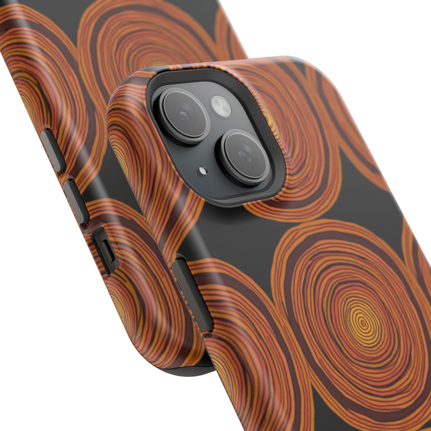 Rustic Swirl iPhone Case - Boho Wood Grain Pattern - Aesthetic Phone Accessories