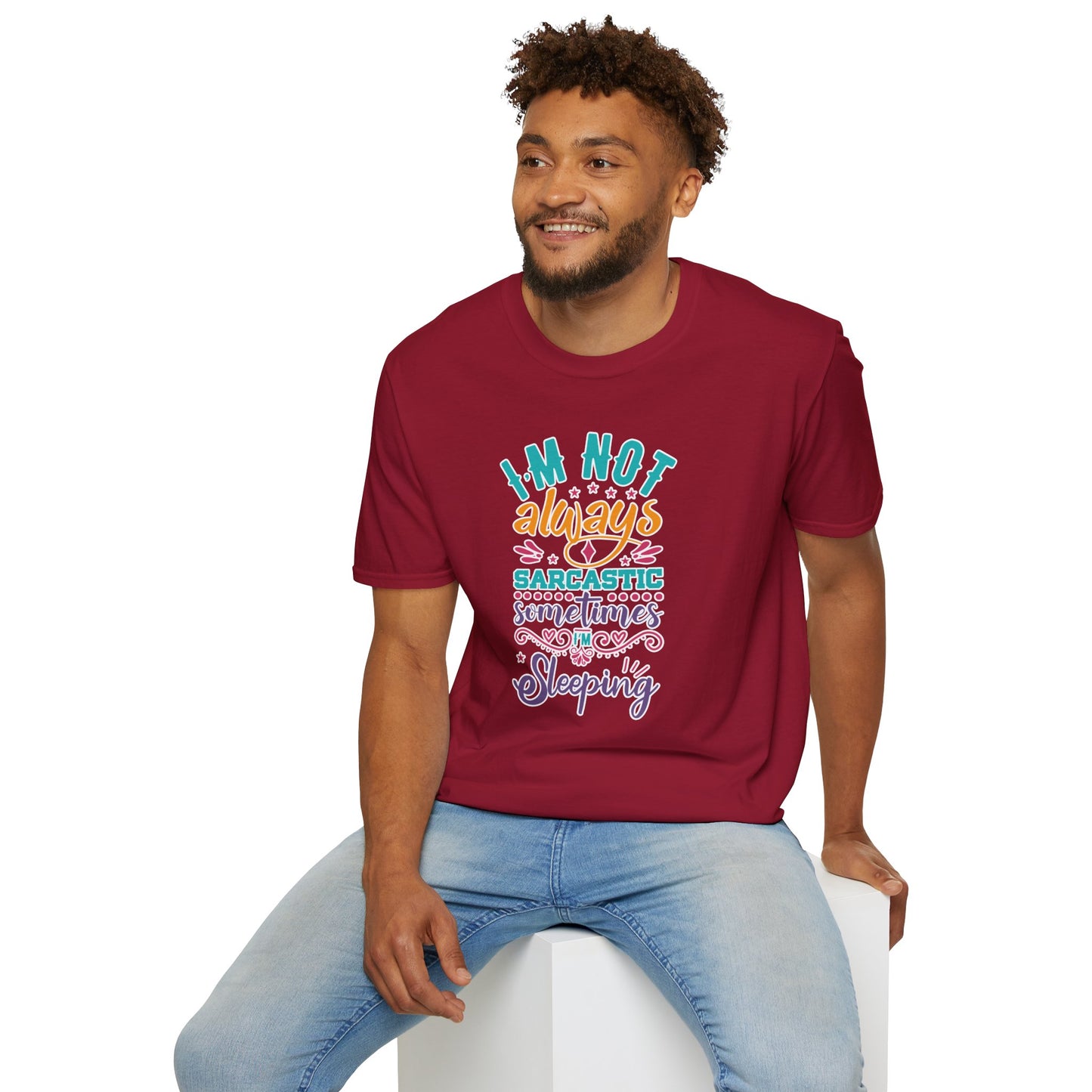 Funny Sarcastic Shirt - Sleepy Tee, Witty Graphic T-Shirt, Gift for Sarcastic People, Black Aesthetic Clothing