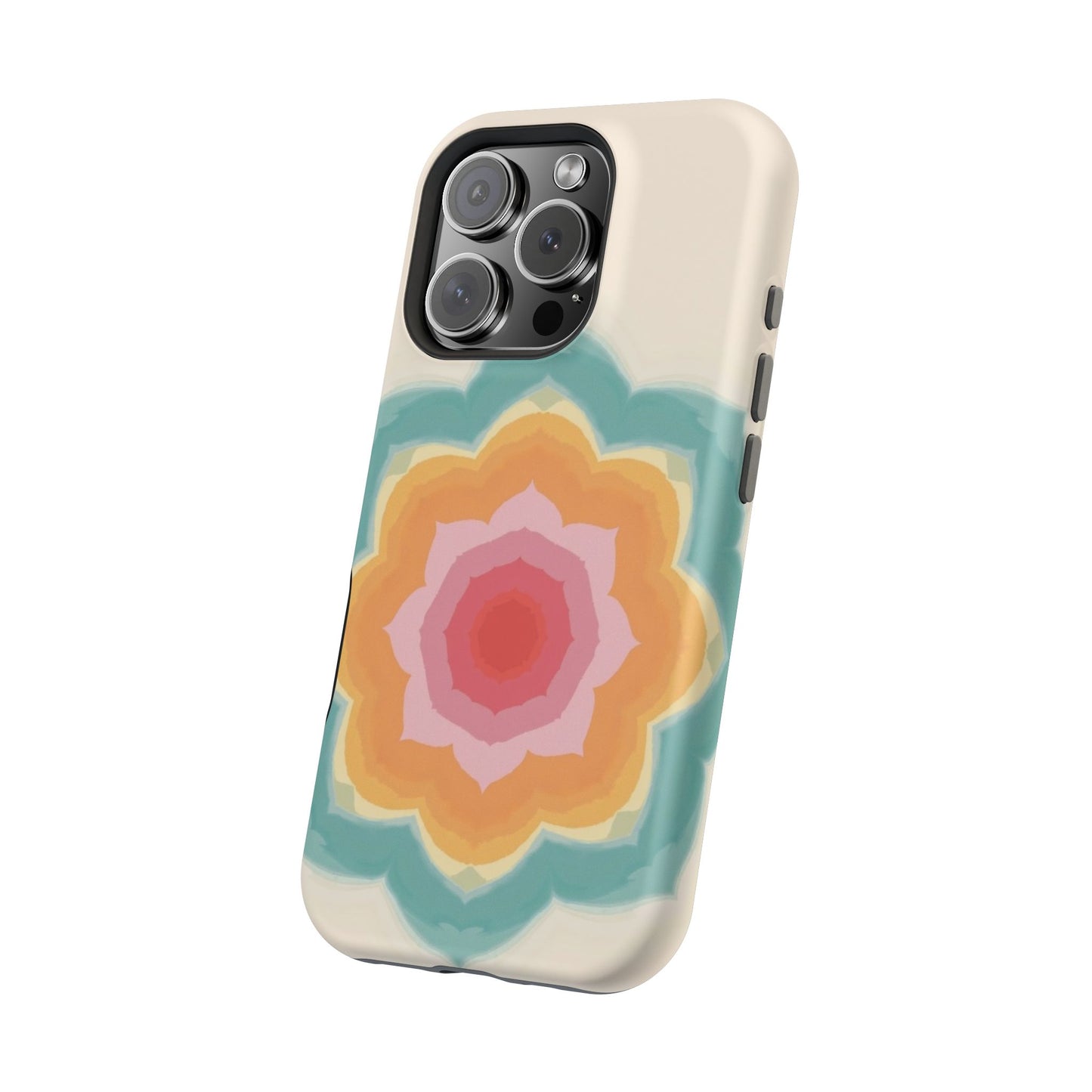 Floral Bloom iPhone Case - Retro Flower Power Design, Aesthetic Gift Idea