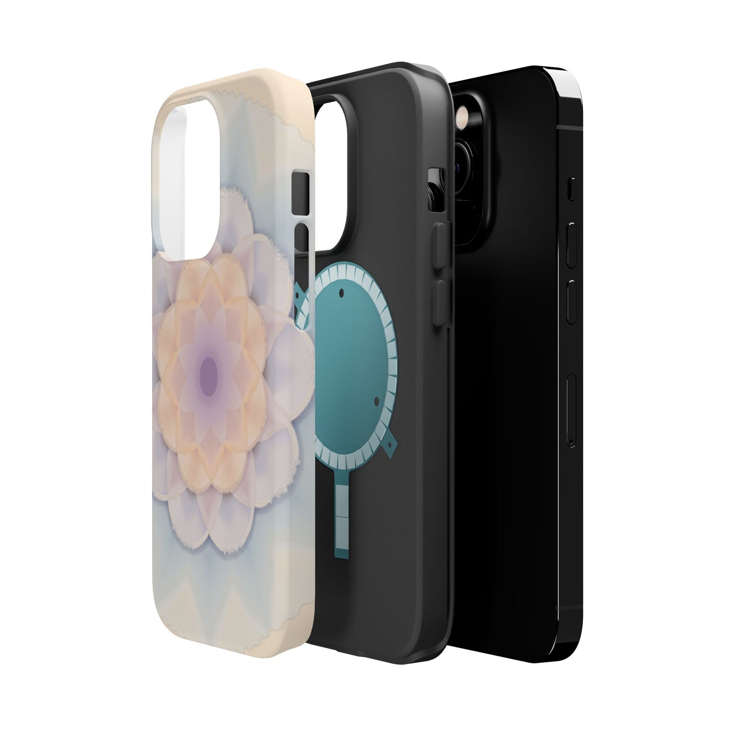 Pastel Mandala Phone Case - Aesthetic iPhone Case, Floral Gift Idea, Spiritual Zen Design