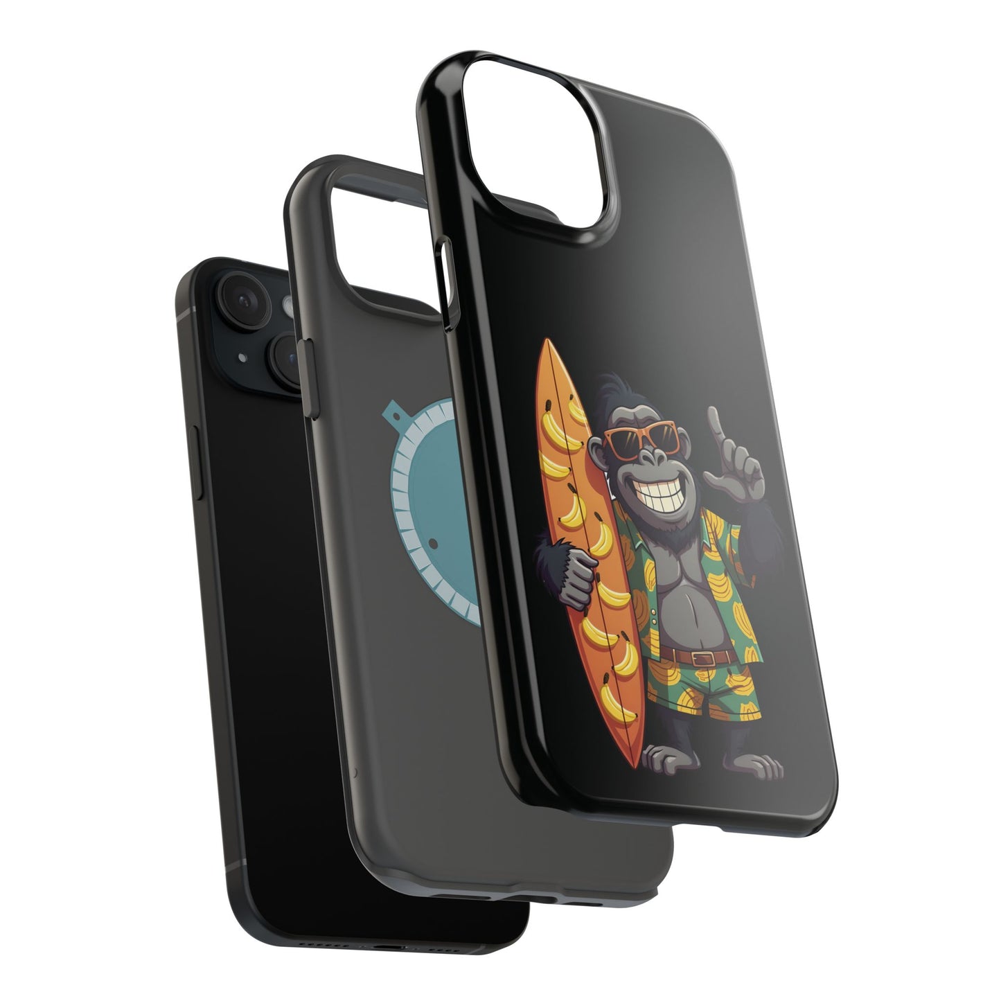 Banana Vibes Surf Gorilla Phone Case β Tropical Chill Meets Jungle Fun