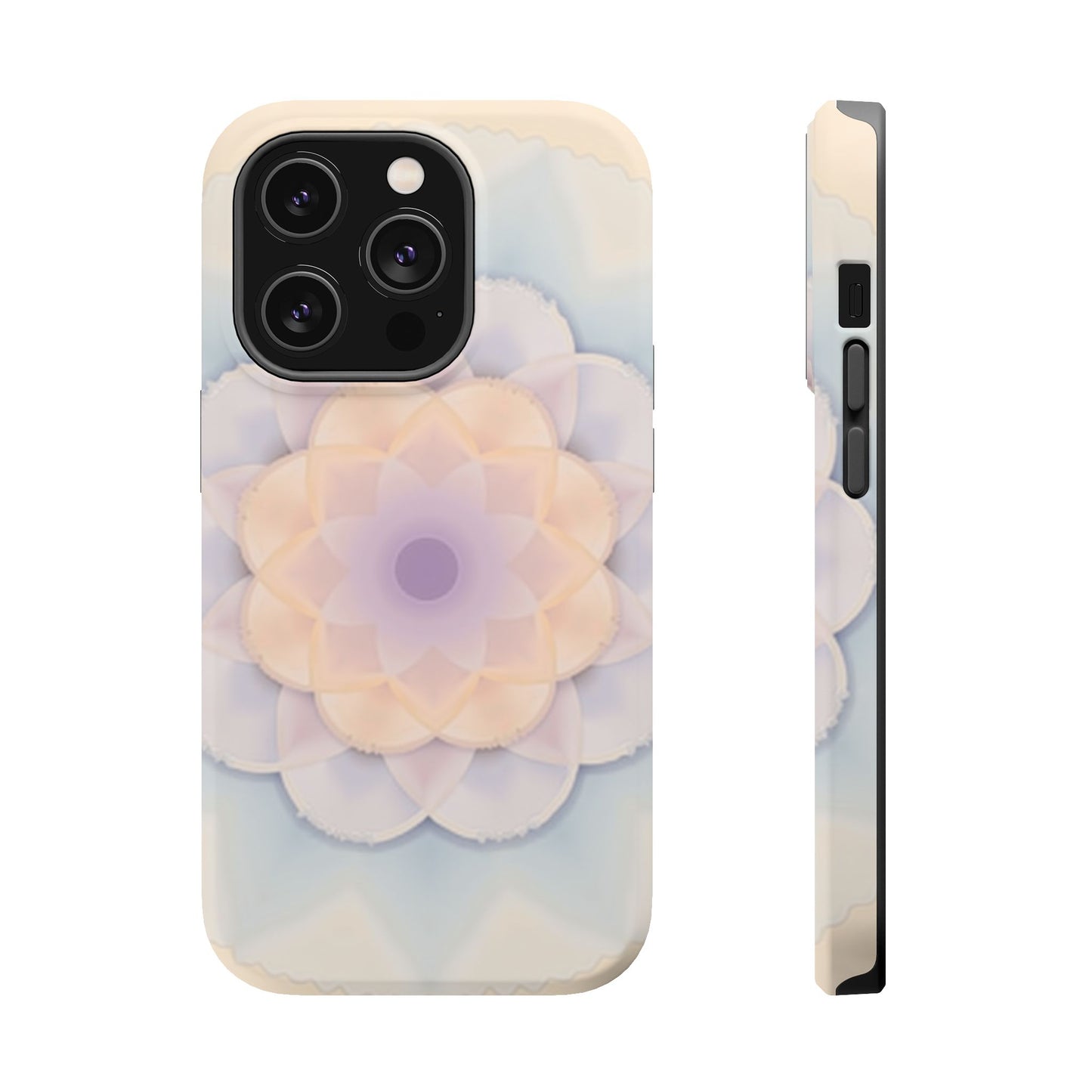 Pastel Mandala Phone Case - Aesthetic iPhone Case, Floral Gift Idea, Spiritual Zen Design