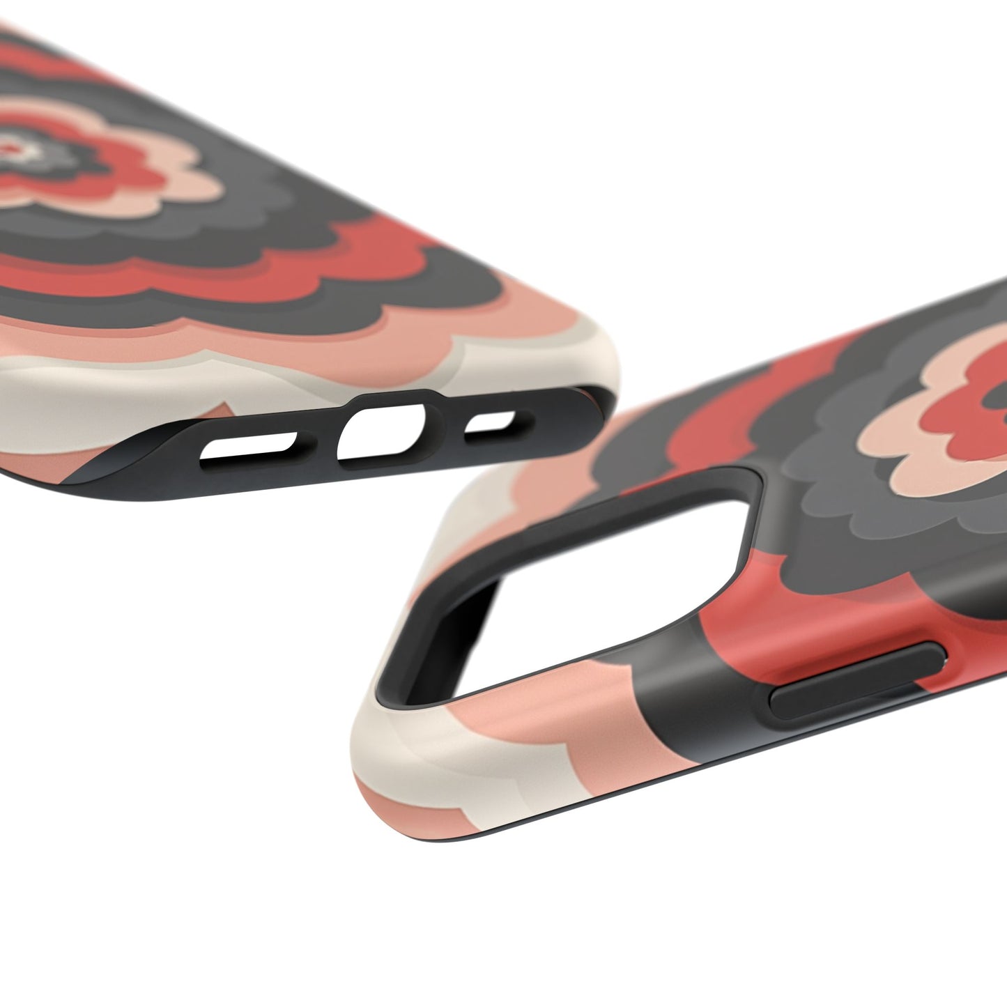 Floral Phone Case - Retro Flower iPhone Case, Aesthetic Gift Idea, Cute Pink Design