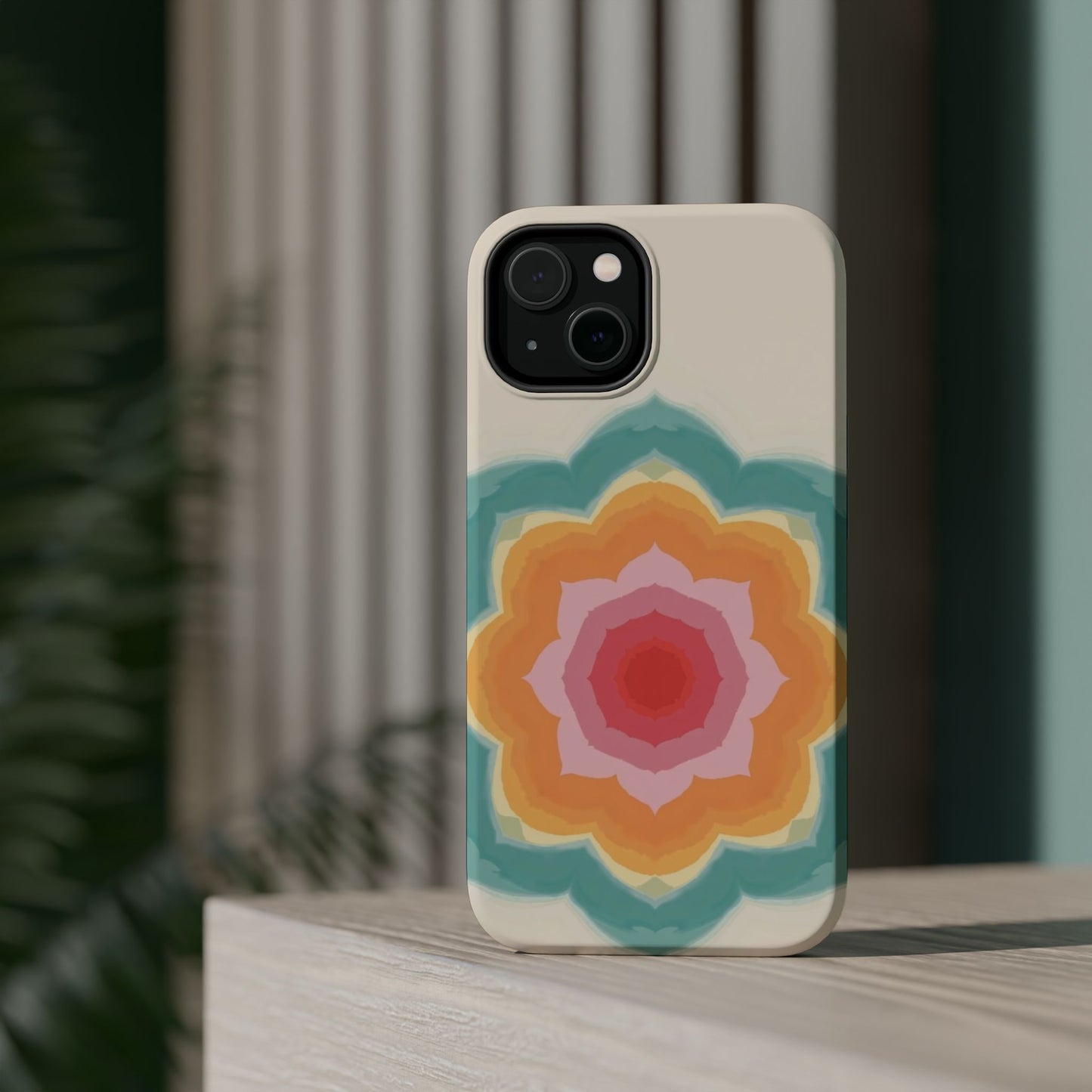 Floral Bloom iPhone Case - Retro Flower Power Design, Aesthetic Gift Idea