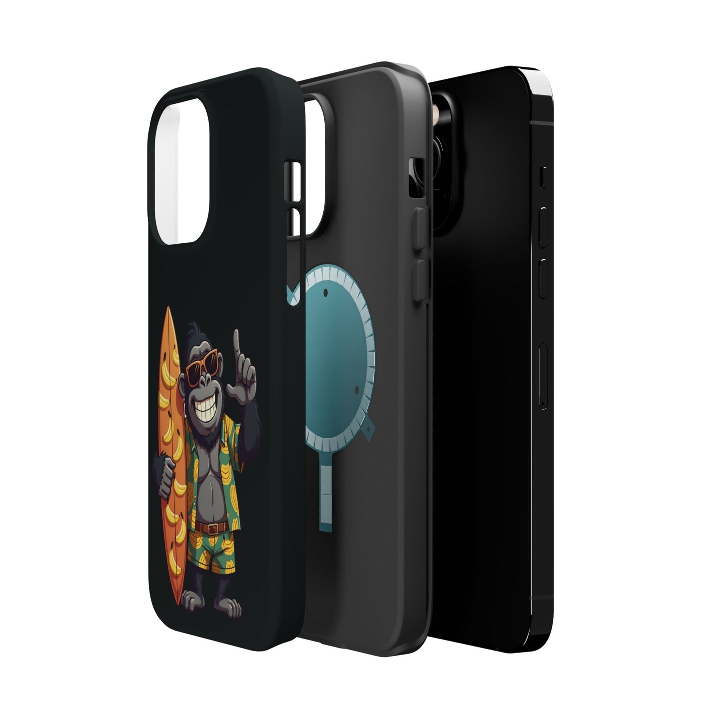 Banana Vibes Surf Gorilla Phone Case β Tropical Chill Meets Jungle Fun