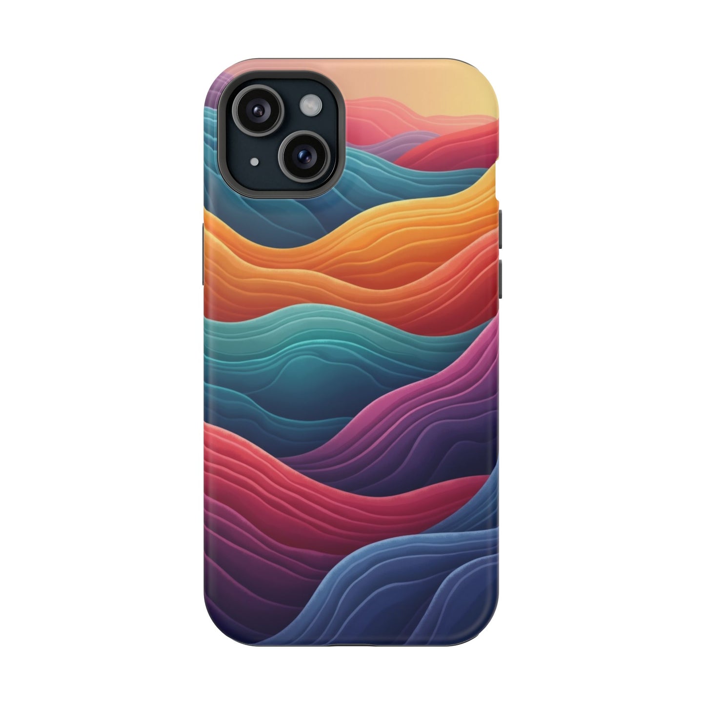 Abstract Wave Phone Case - Aesthetic iPhone Case, Pastel Gift Idea, Trendy Summer Accessory