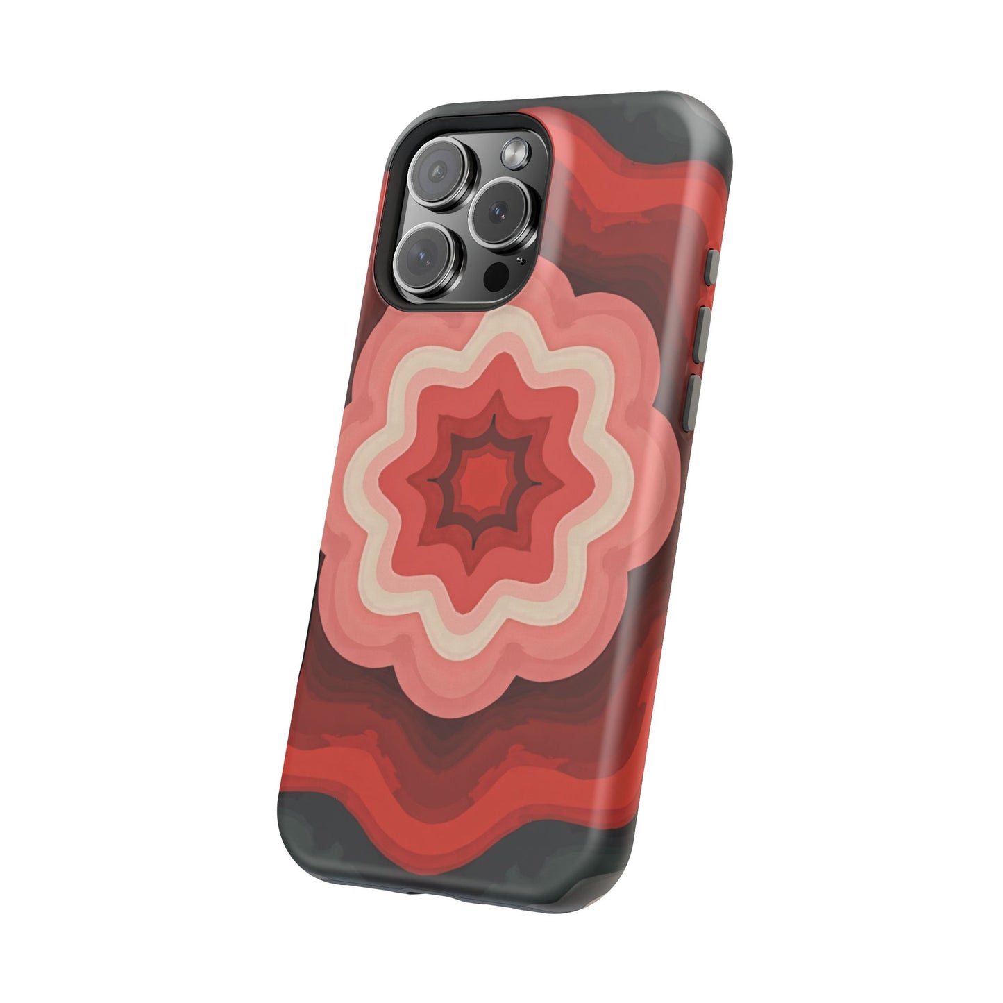 Retro Flower Phone Case - Aesthetic iPhone Case, 70s Inspired Gift, Groovy Pattern Design