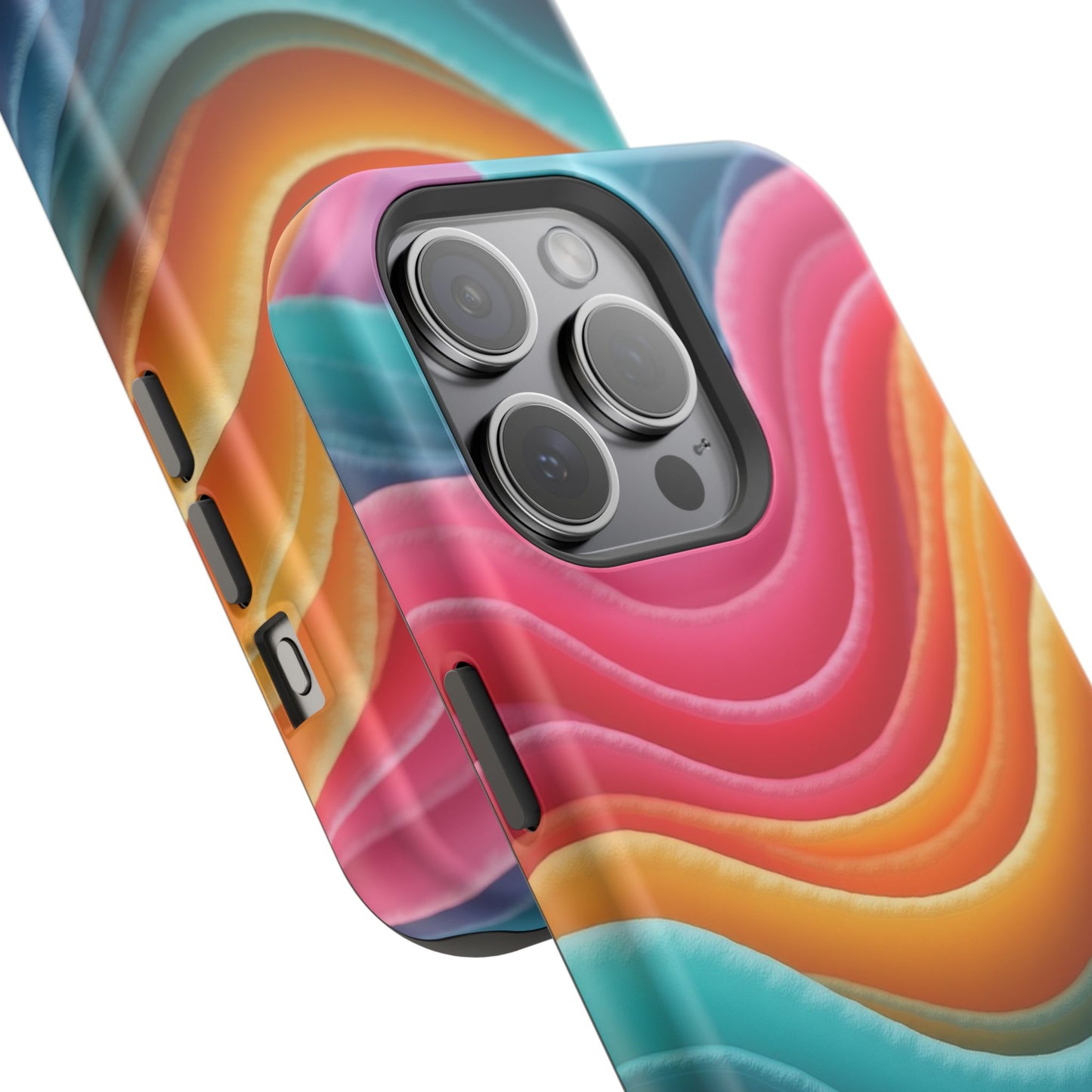 Colorful Wave Phone Case - Aesthetic iPhone Case, Pride Gift Idea, Trendy Summer Accessory