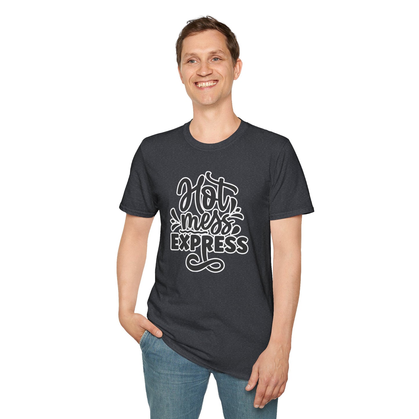 "Hot Mess Express" Funny & Bold T-Shirt β Ironic Confidence Tee for Chaotic, Cool, and Unapologetically You