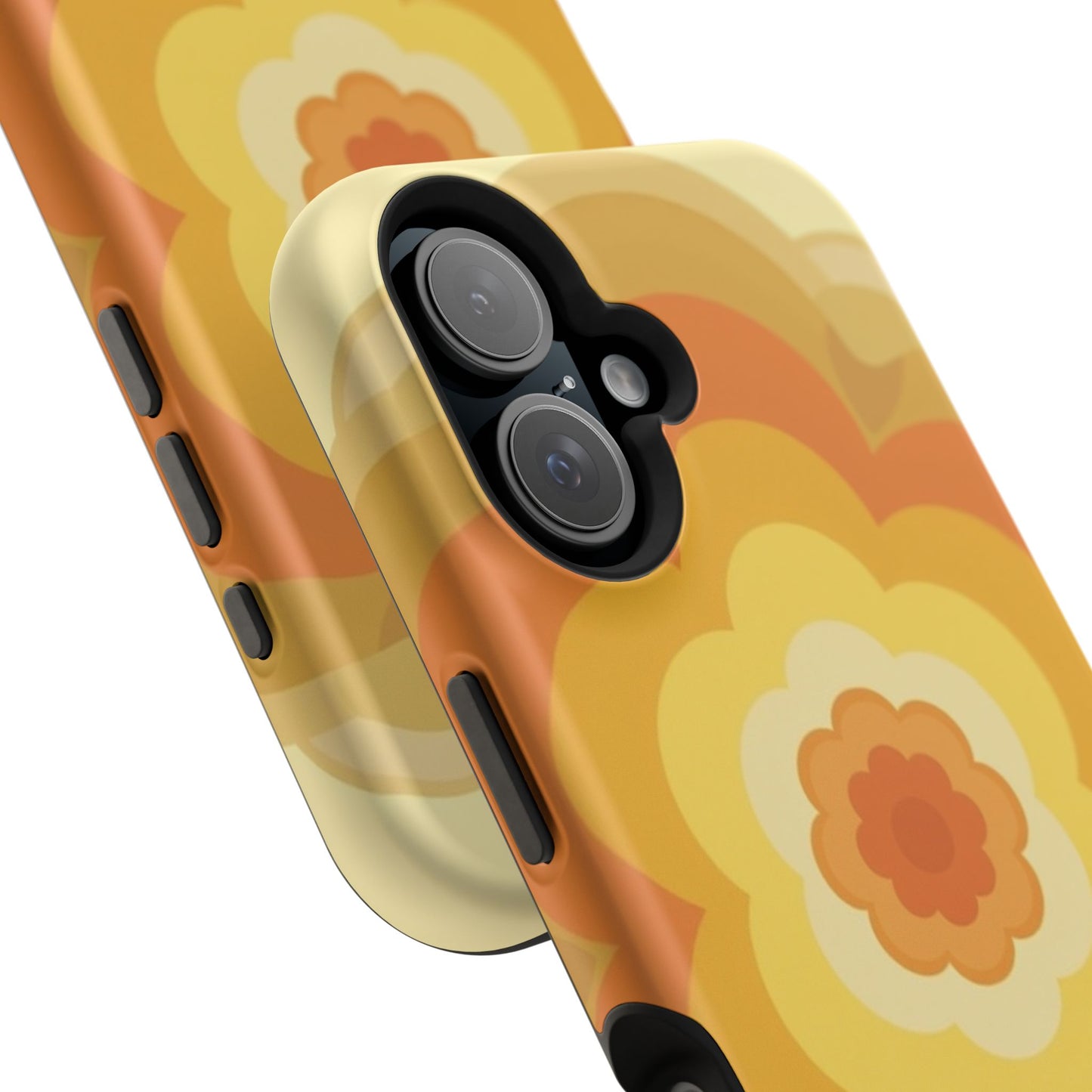 Vintage Floral iPhone Case - 70s Retro Flower Design, Groovy Aesthetic Gift Idea