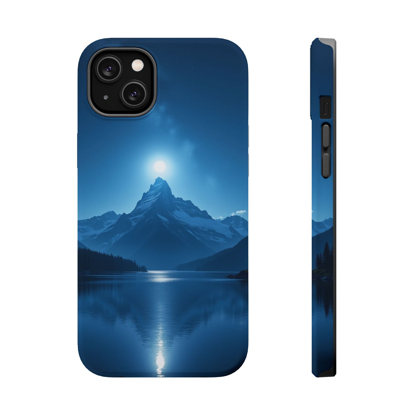 Mountain Moon Phone Case - Serene Landscape iPhone Cover - Nature Lover Gift