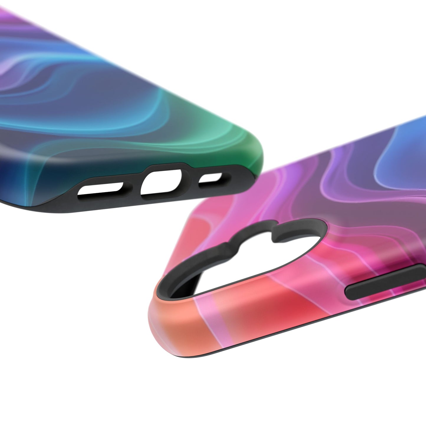 Pastel Wave Phone Case - Aesthetic iPhone Case | Lavender & Blue Gradient Design | Gifts for Her | Unique Art Print