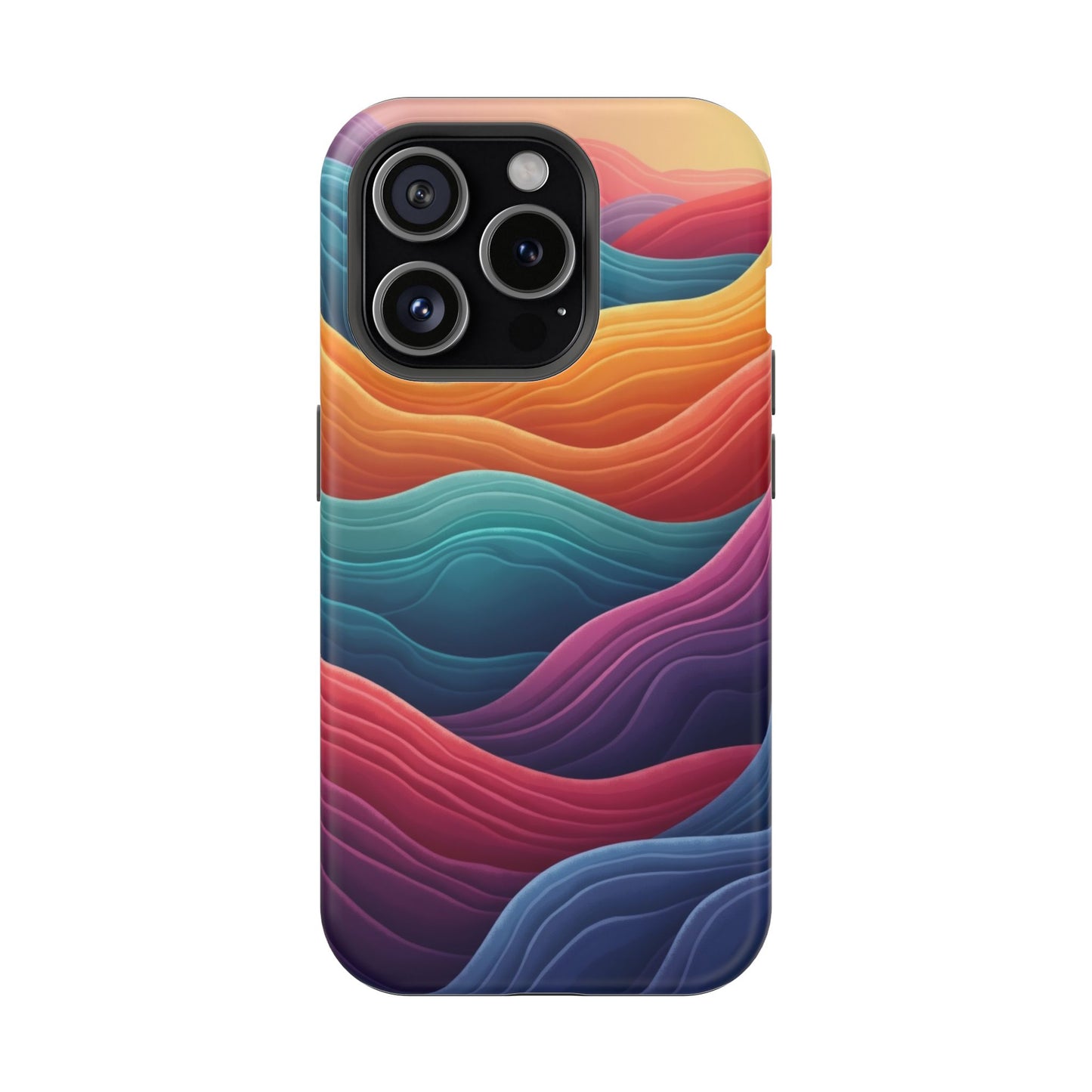 Abstract Wave Phone Case - Aesthetic iPhone Case, Pastel Gift Idea, Trendy Summer Accessory