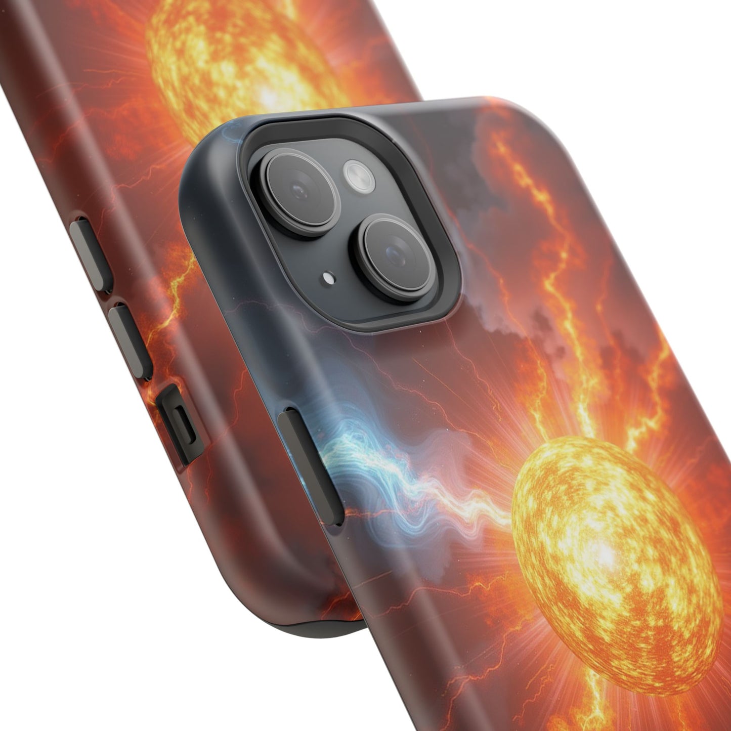 Solar Flare iPhone Case - Fiery Sunburst Space Design - Astronomy Gift Idea