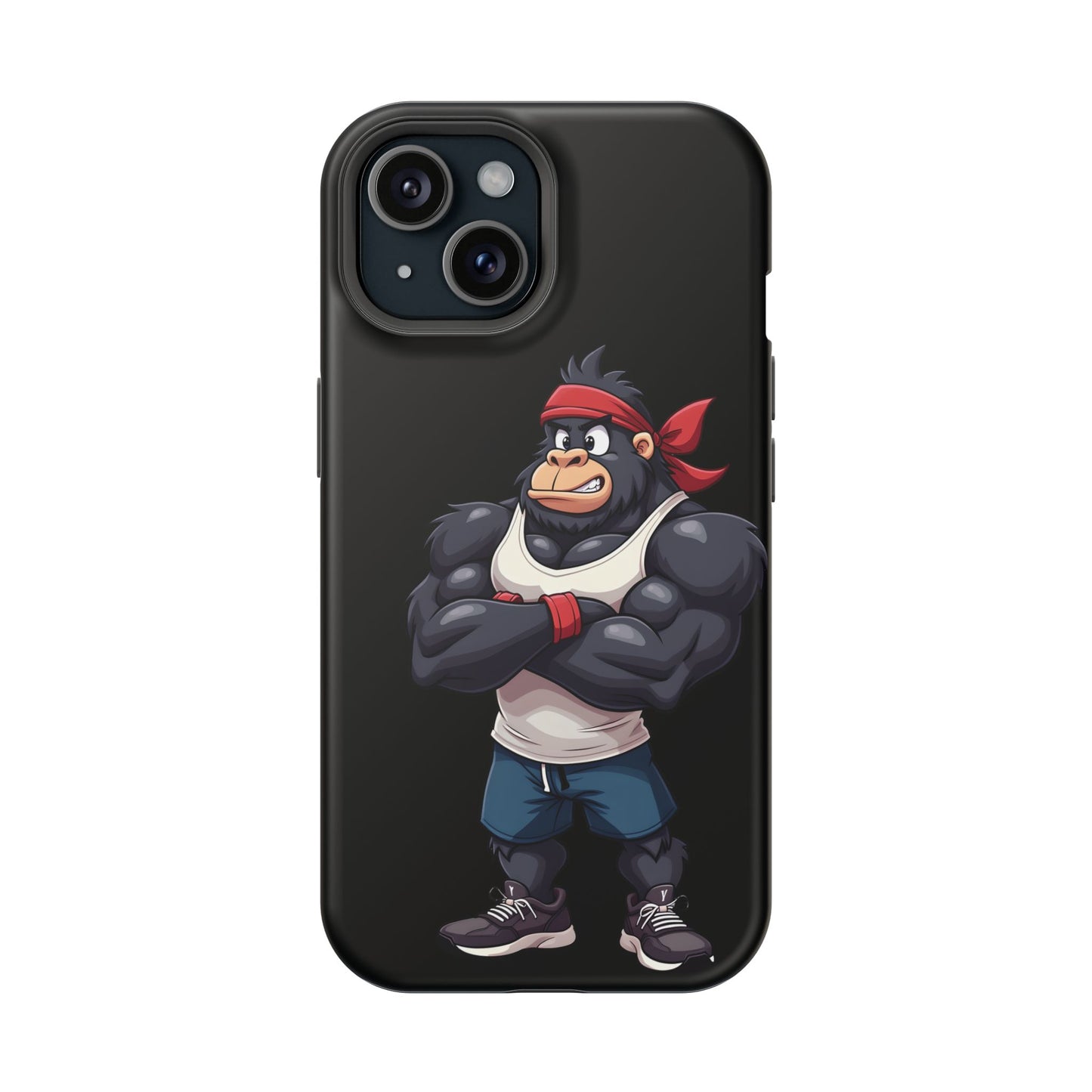Red Band Gym Gorilla Phone Case β Fierce Style Meets Tough Protection
