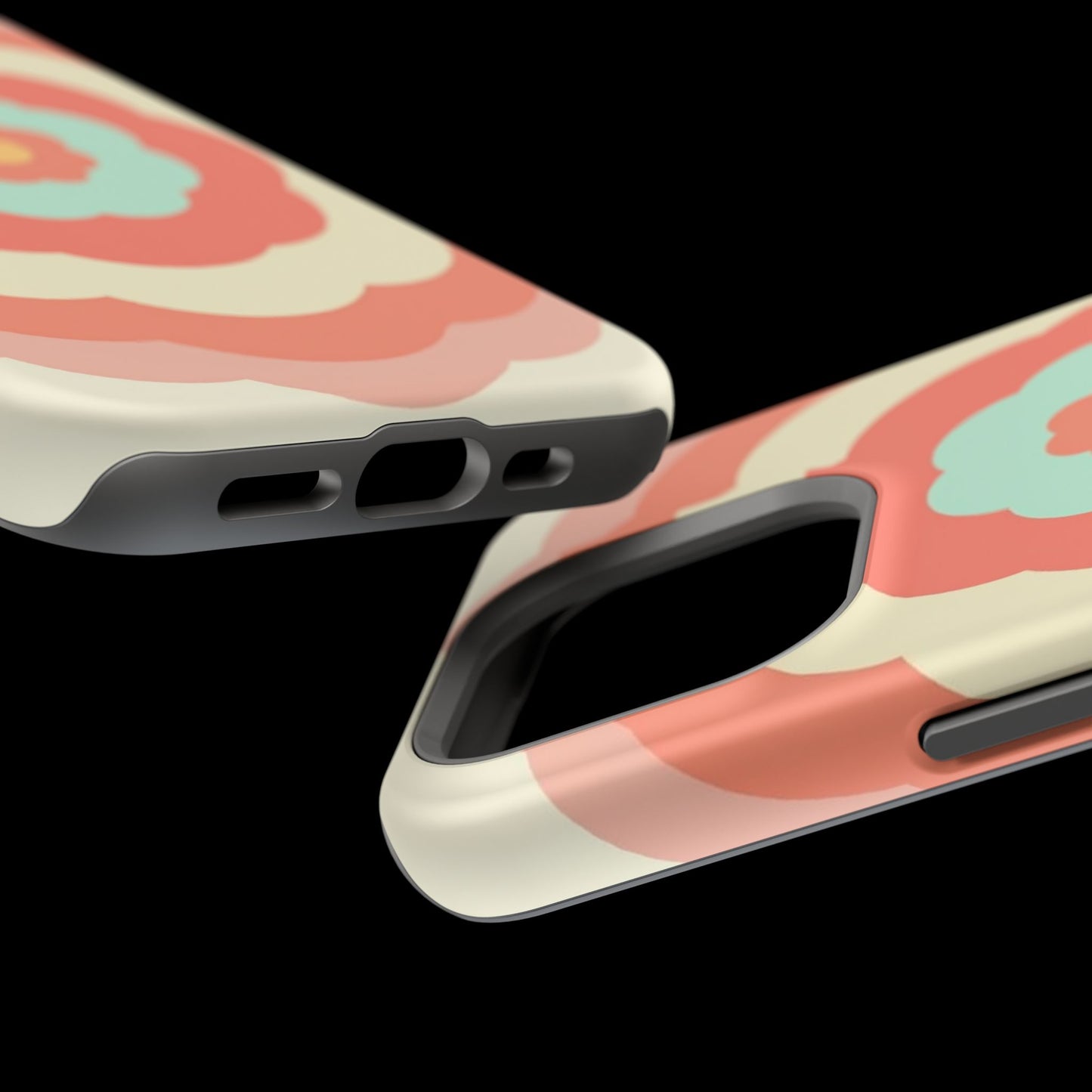 Cute Flower Phone Case - Pastel Aesthetic iPhone Case, Kawaii Gift Idea, Retro Floral Design