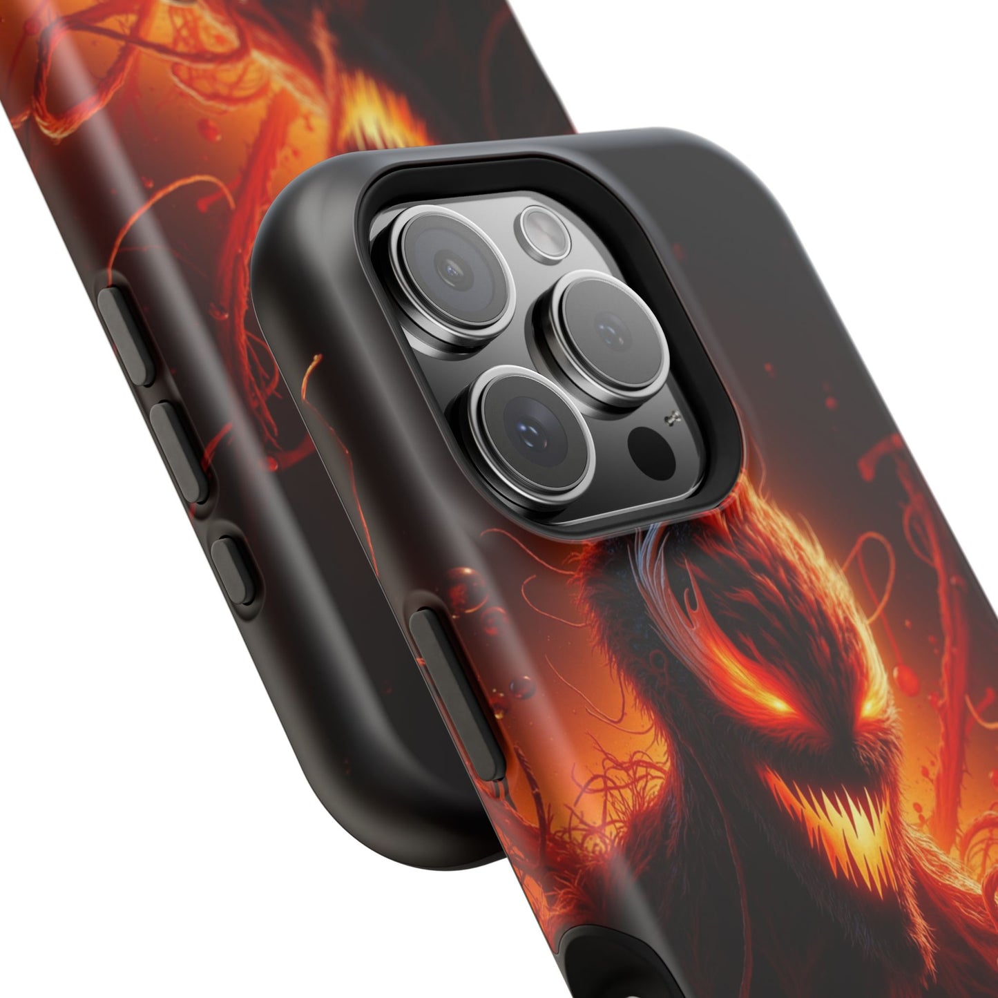 Fiery Alien Phone Case - Aesthetic iPhone Case | Sci-Fi Art Design | Gifts for Him | Unique Phone Accessories