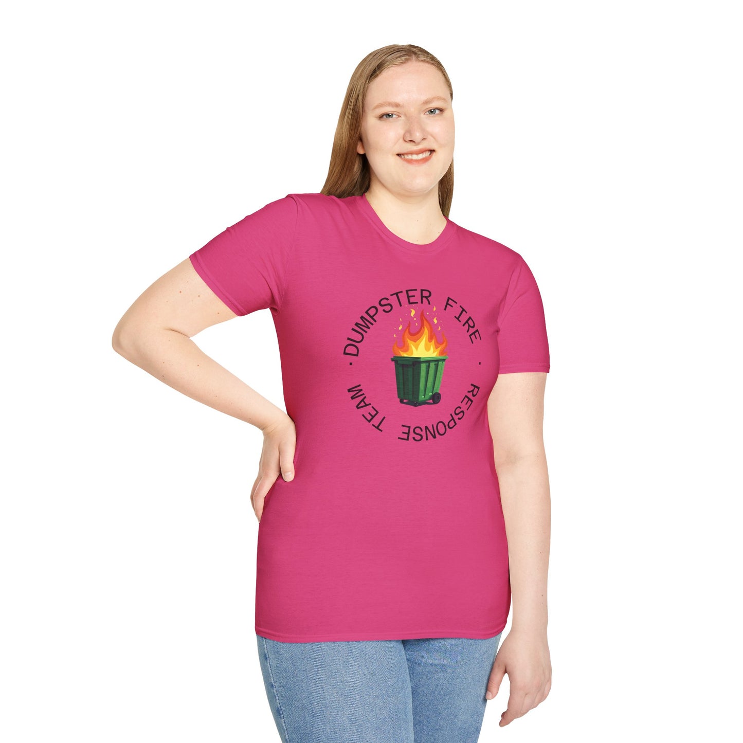 Funny Dumpster Fire Response Team T-Shirt β Sarcastic & Witty Graphic Tee for Chaos Lovers, Ironic Humor Gift, Office & Casual Wear