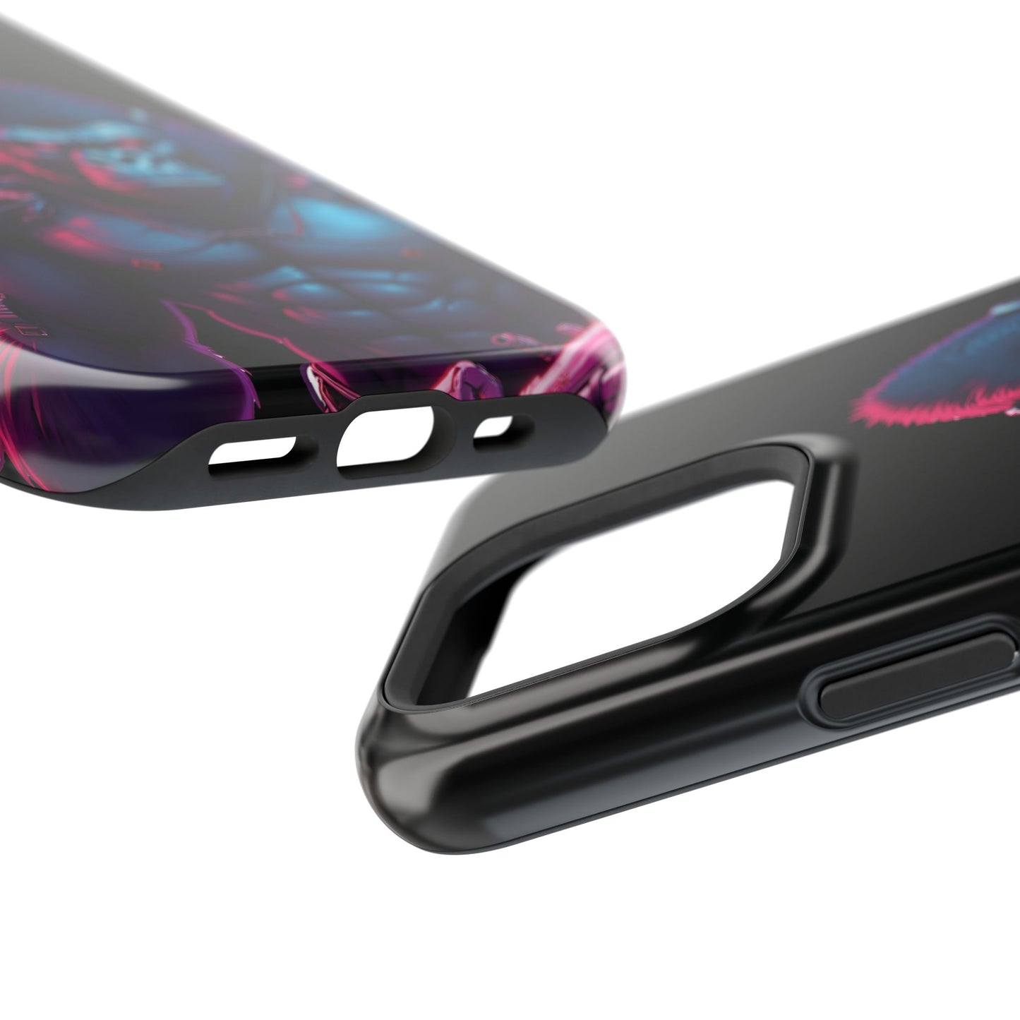 Cyber Primal Phone Case – Neon Power, Gorilla Strength