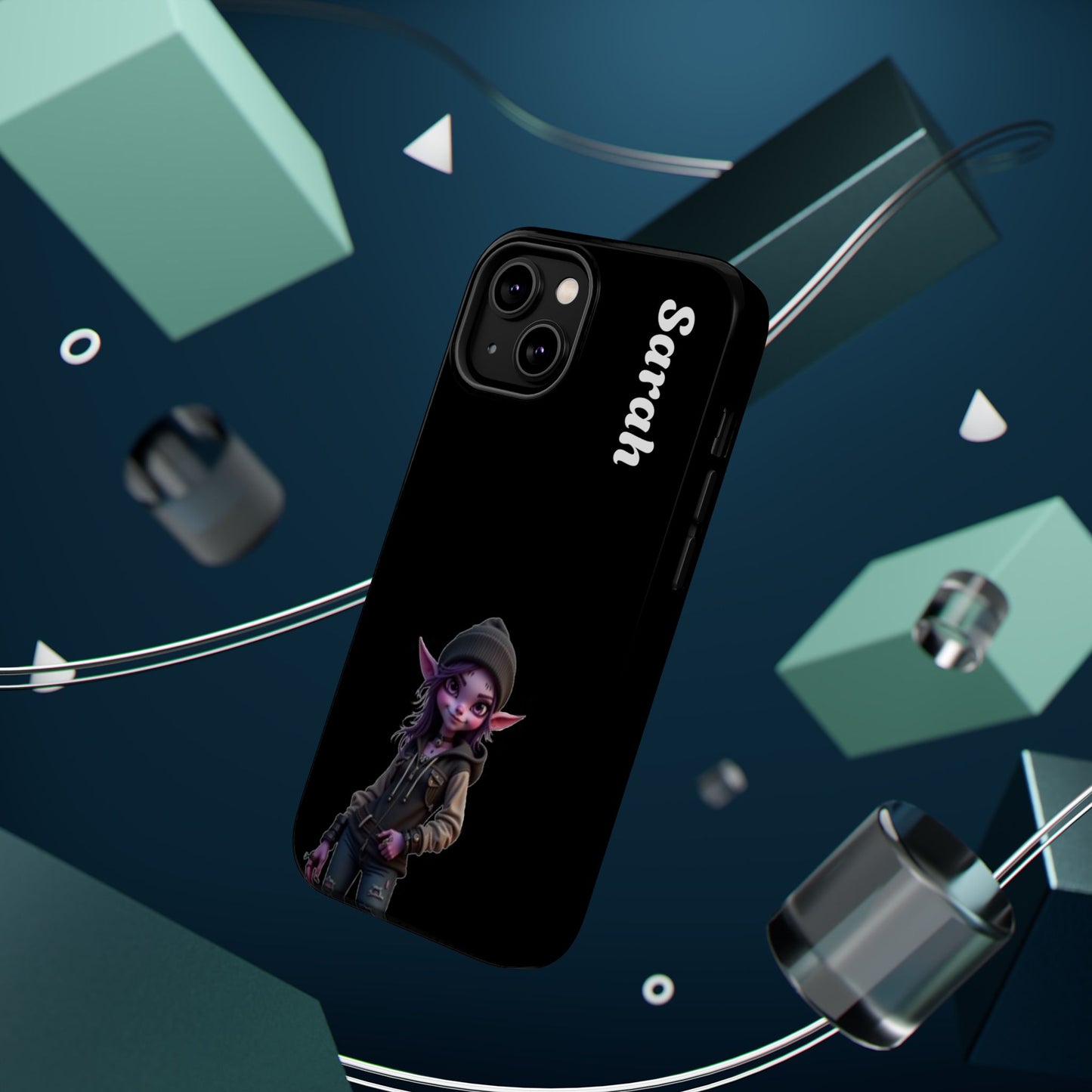 Personalized Elf Phone Case - Custom Name Aesthetic Y2K Gift | Cool Character Cases for Teens & Girls