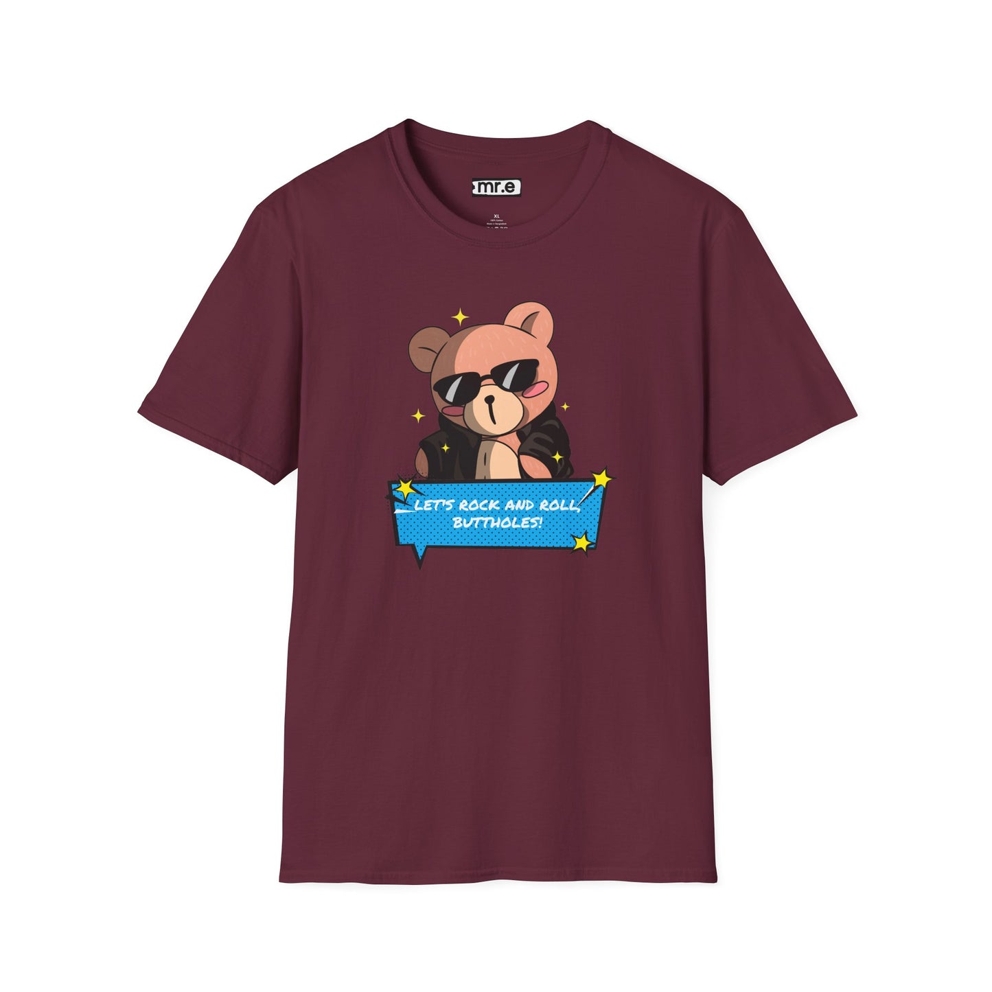 "Let’s Rock ‘n’ Roll, Buttholes!" Bold & Hilarious Graphic Tee – Sassy Body Positivity T-Shirt for the Unapologetically You