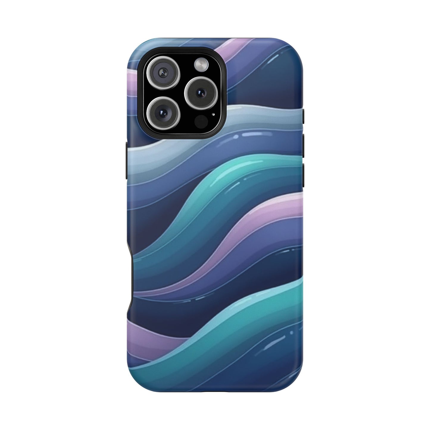 Blue Wave Phone Case - Aesthetic iPhone Case | Dark Moody Gradient Design | Gifts for Her | Unique Art Print