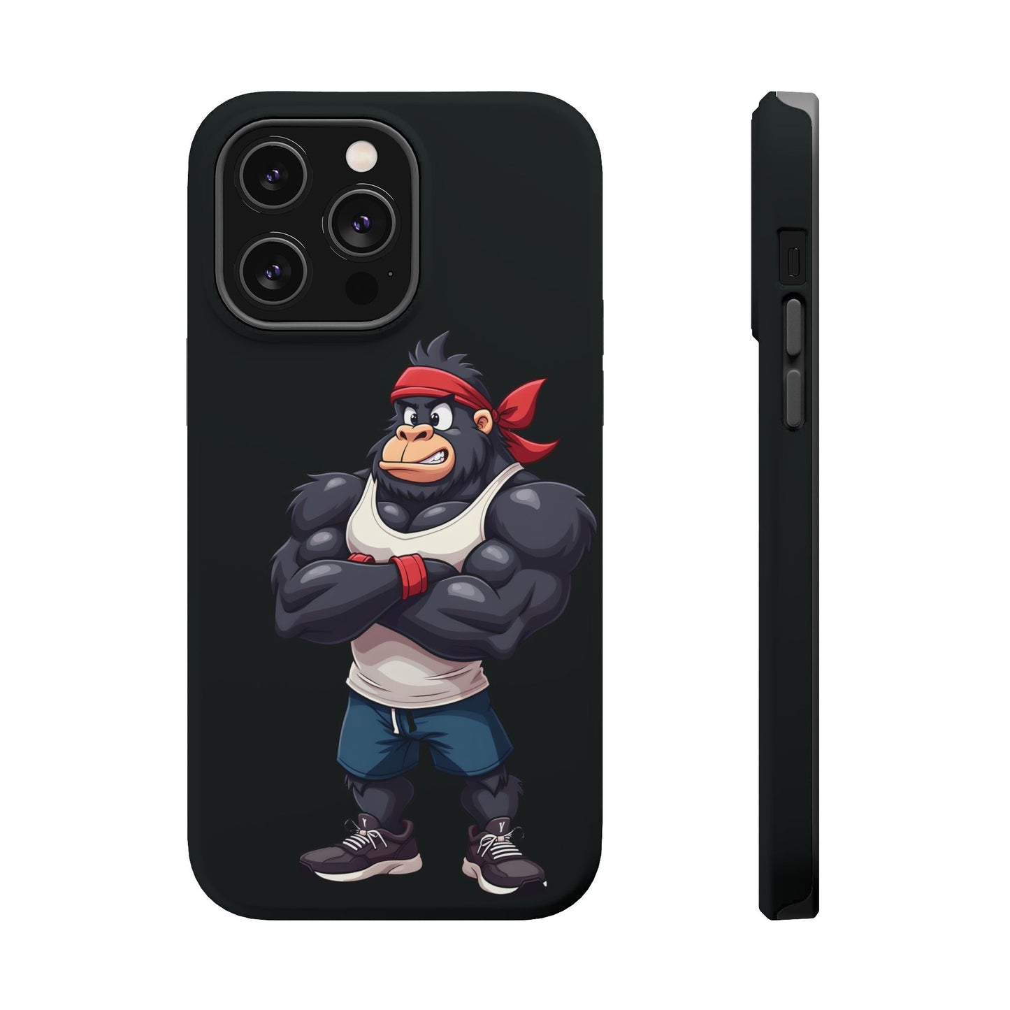 Red Band Gym Gorilla Phone Case β Fierce Style Meets Tough Protection
