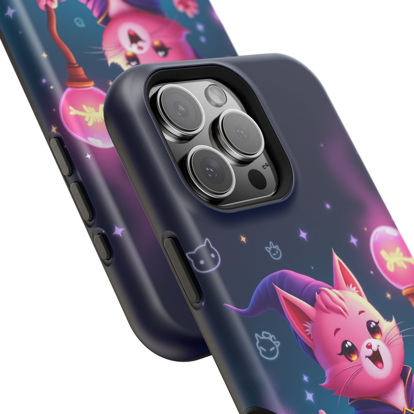 Magical Cat Sorcerer iPhone Case - Cute Fantasy Gift for Cat Lovers