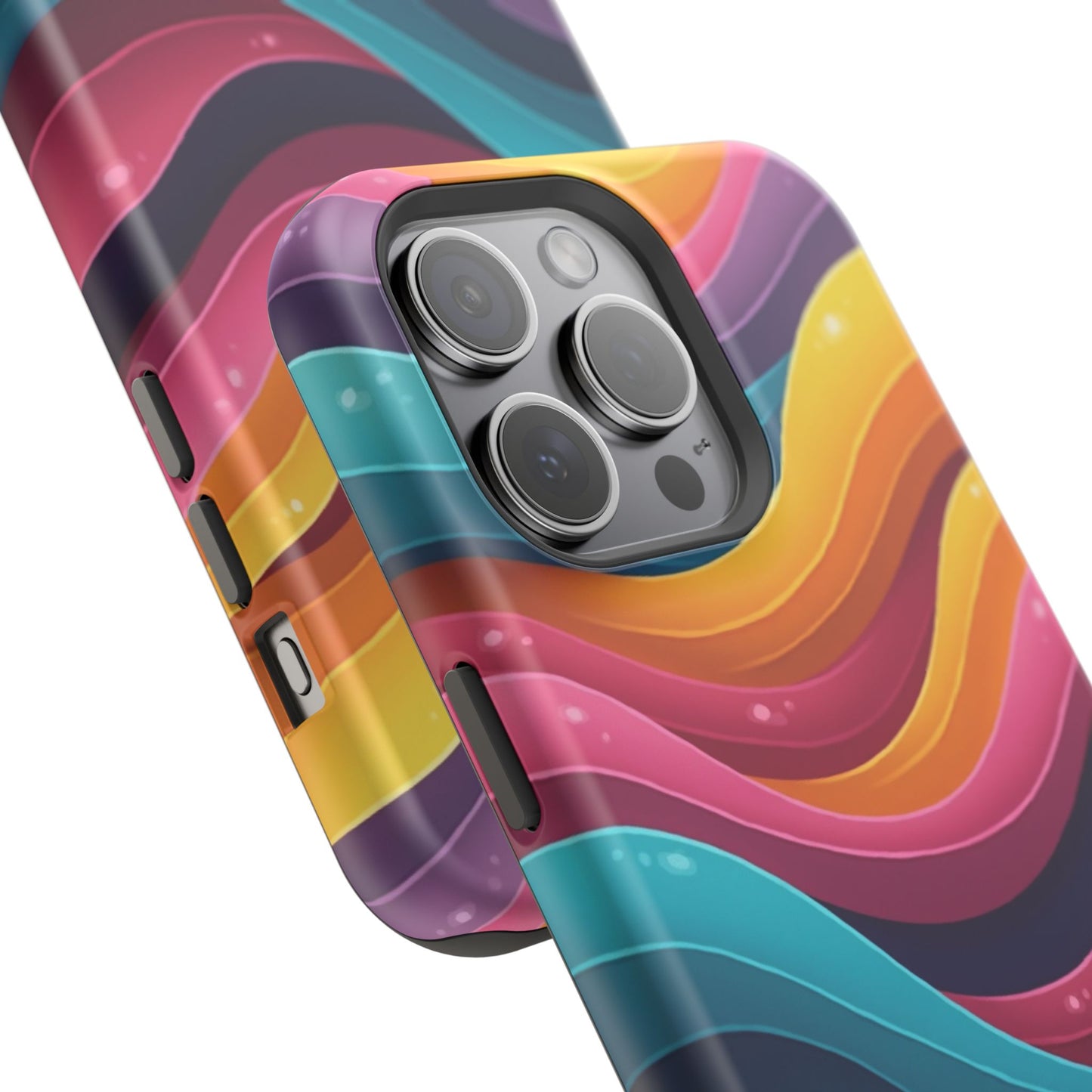 Colorful Wave Phone Case - Aesthetic iPhone Case, Bright Gift Idea, Trendy Summer Accessory