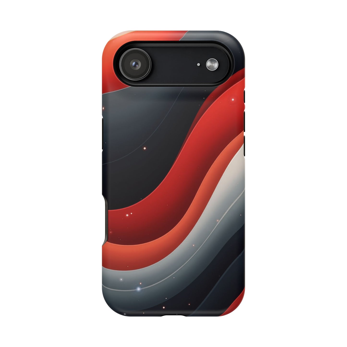 Celestial Waves iPhone Case - Galaxy Space Design, Aesthetic Gift Idea