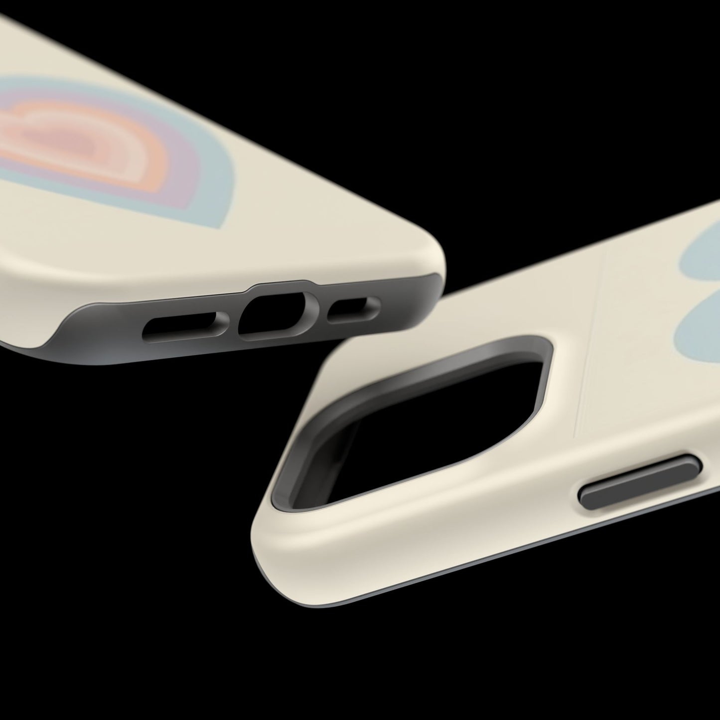 Pastel Heart iPhone Case - Retro Aesthetic Y2K Gift - Cute Phone Accessories