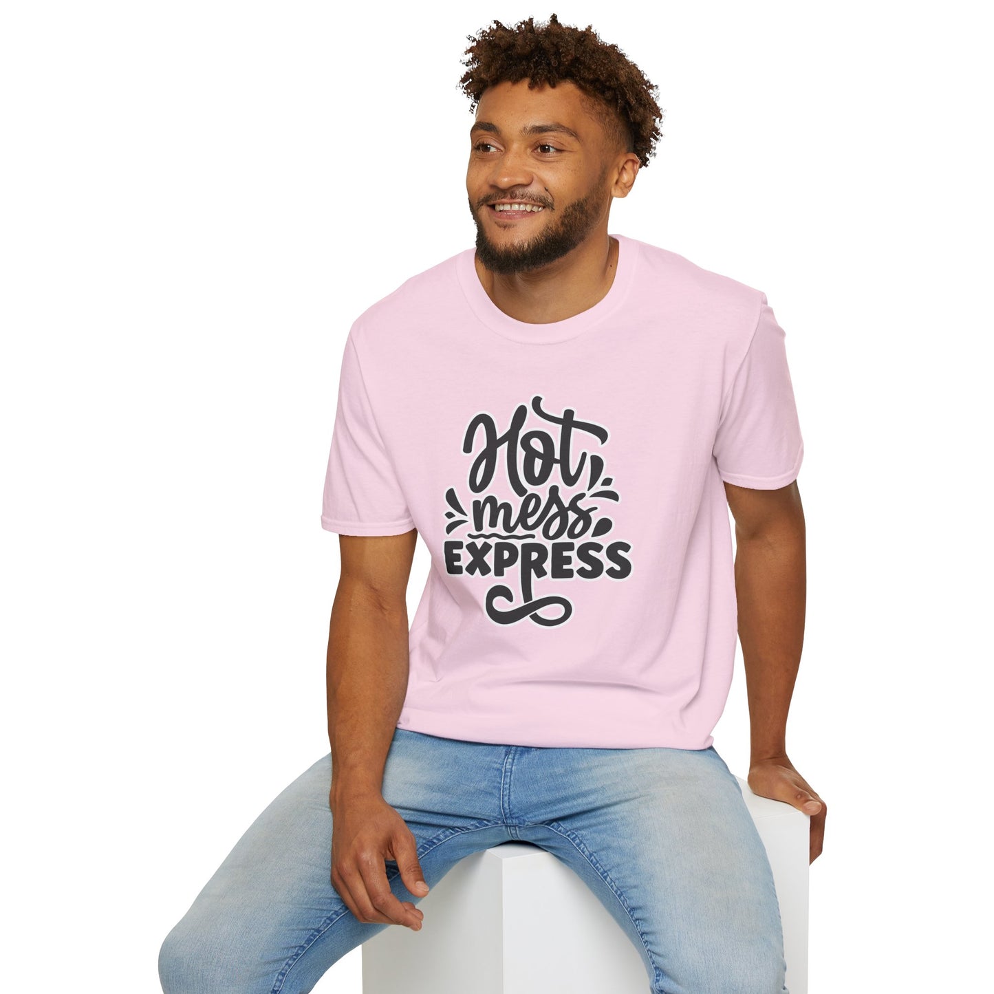 "Hot Mess Express" Funny & Bold T-Shirt β Ironic Confidence Tee for Chaotic, Cool, and Unapologetically You