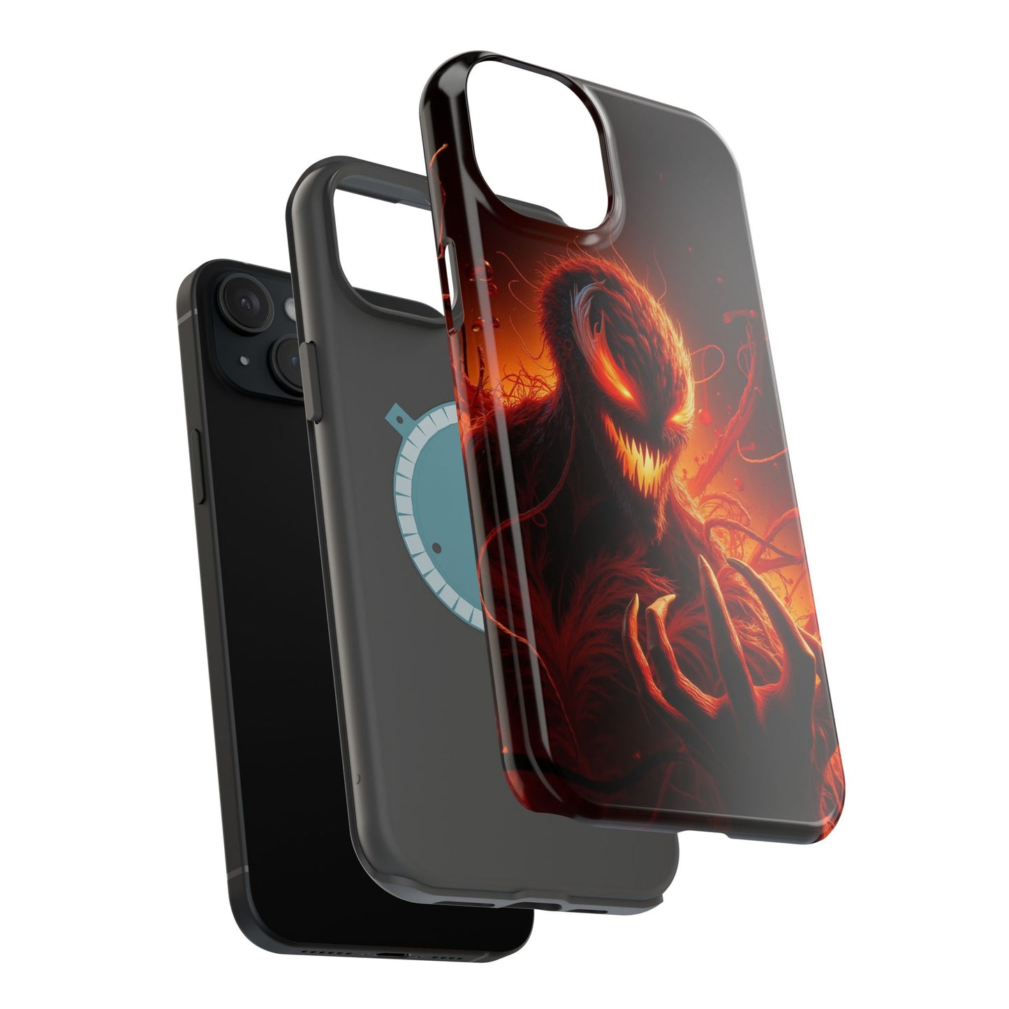 Fiery Alien Phone Case - Aesthetic iPhone Case | Sci-Fi Art Design | Gifts for Him | Unique Phone Accessories