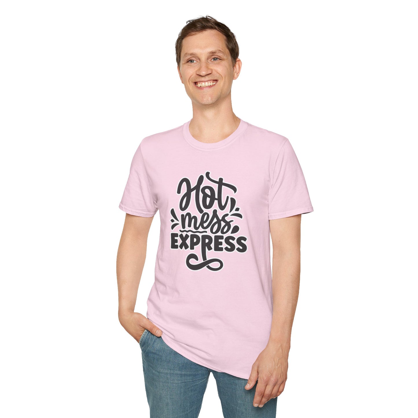 "Hot Mess Express" Funny & Bold T-Shirt β Ironic Confidence Tee for Chaotic, Cool, and Unapologetically You