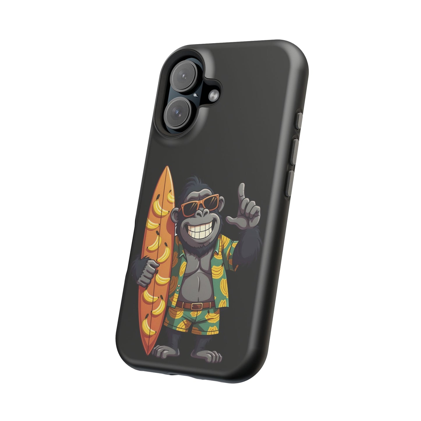 Banana Vibes Surf Gorilla Phone Case β Tropical Chill Meets Jungle Fun